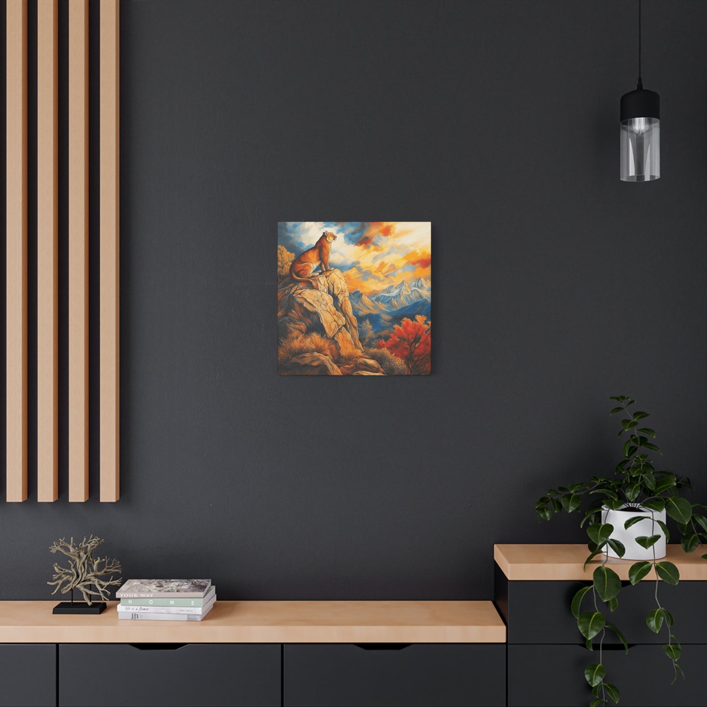 Majestic Lion Canvas Art - Vibrant Nature Wall Decor