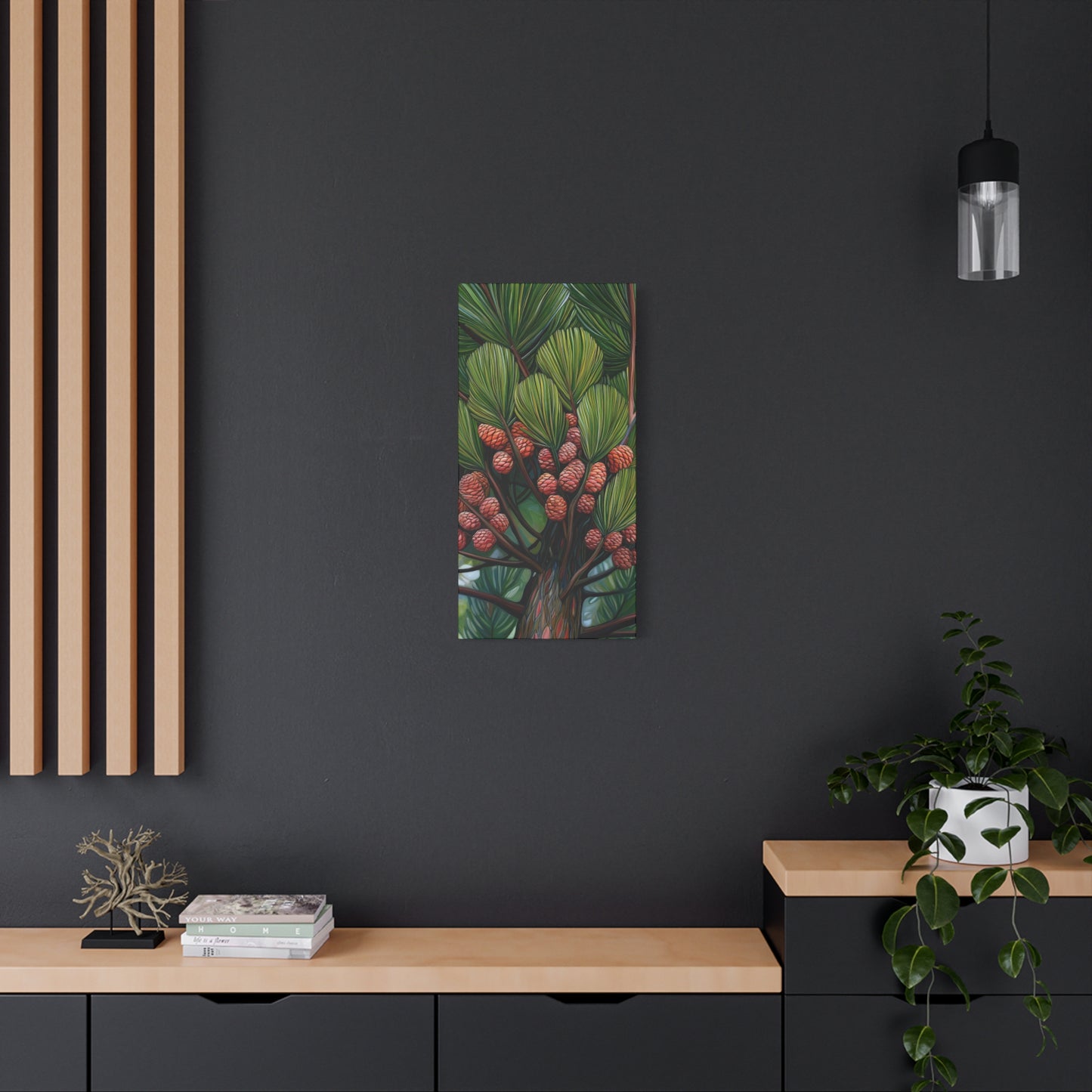 Canvas Wall Art - Tall Pine Tree