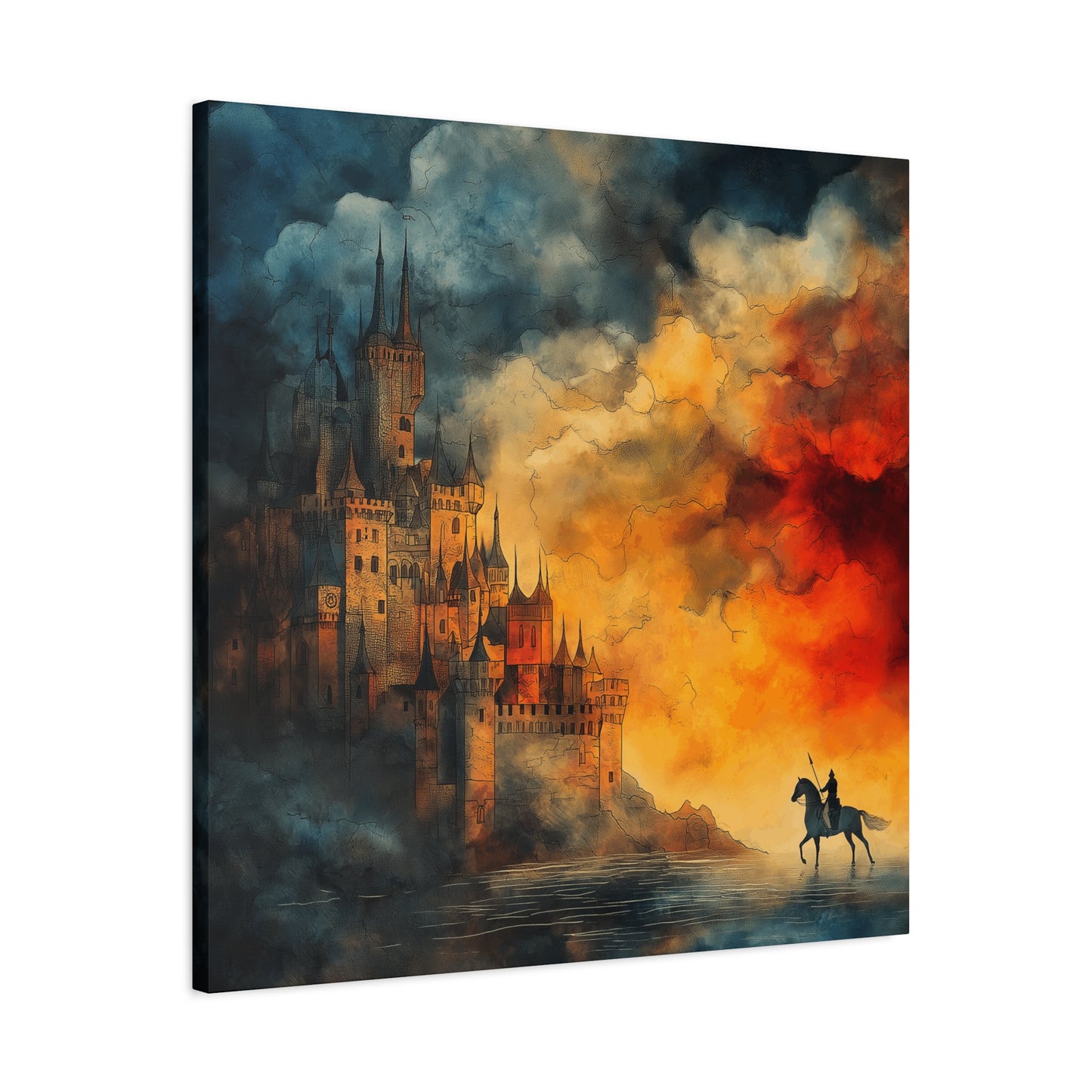 Fantasy Castle Canvas Art - Stretched Wall Decor for Home