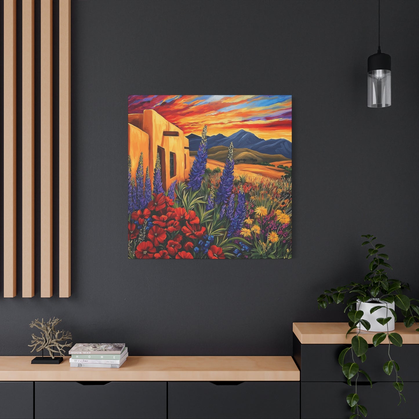 Canvas Wall Art - Sunny New Mexico Casa