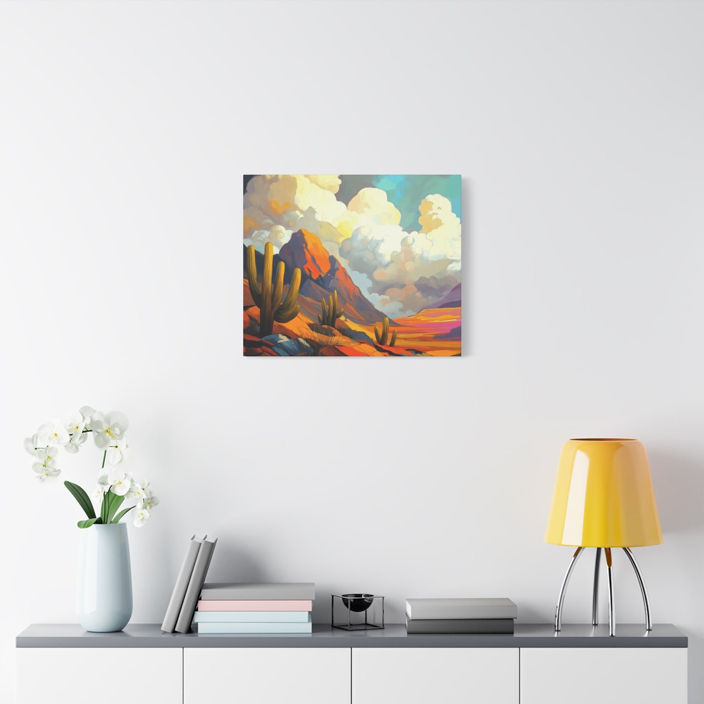 Desert Landscape Matte Canvas Wall Art