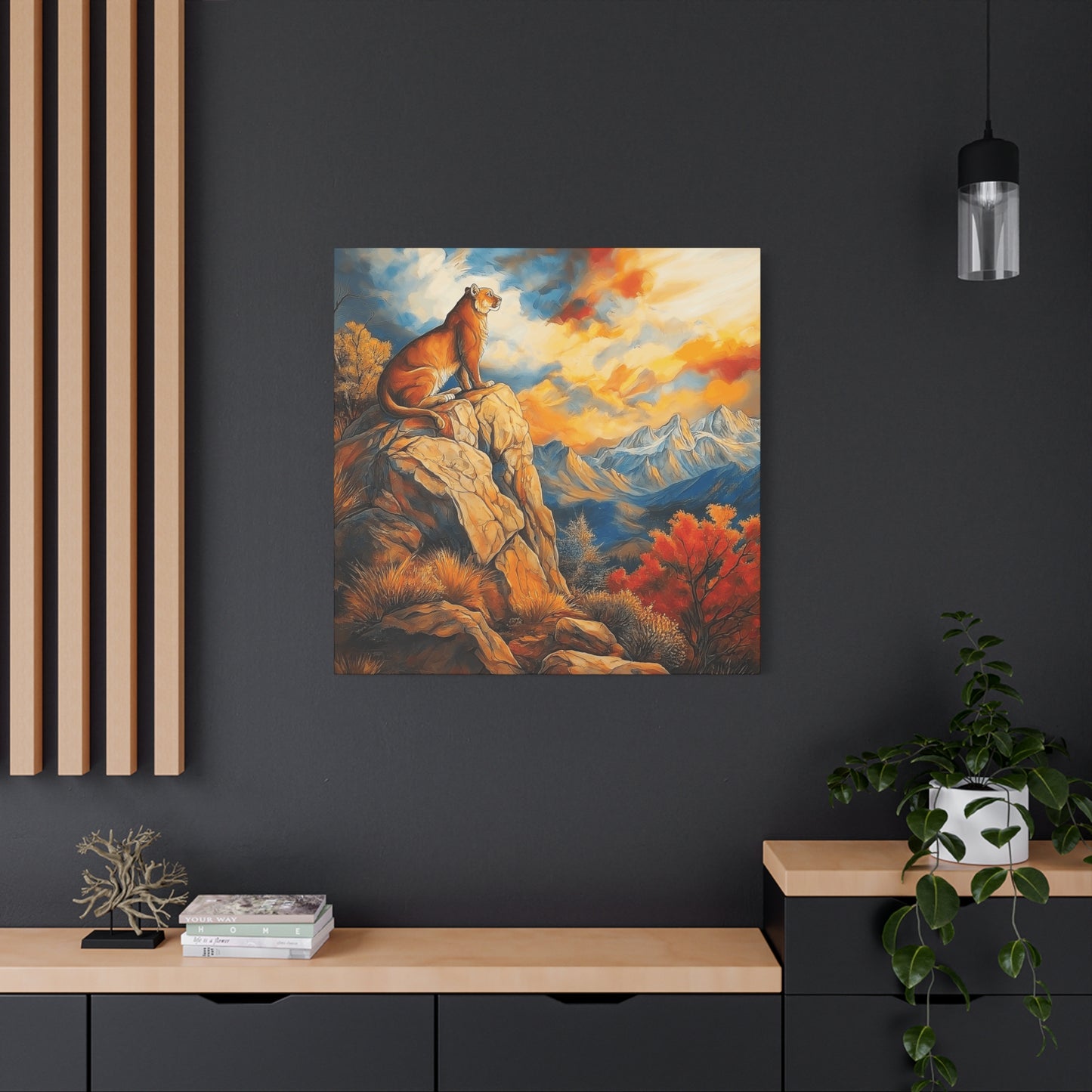 Majestic Lion Canvas Art - Vibrant Nature Wall Decor