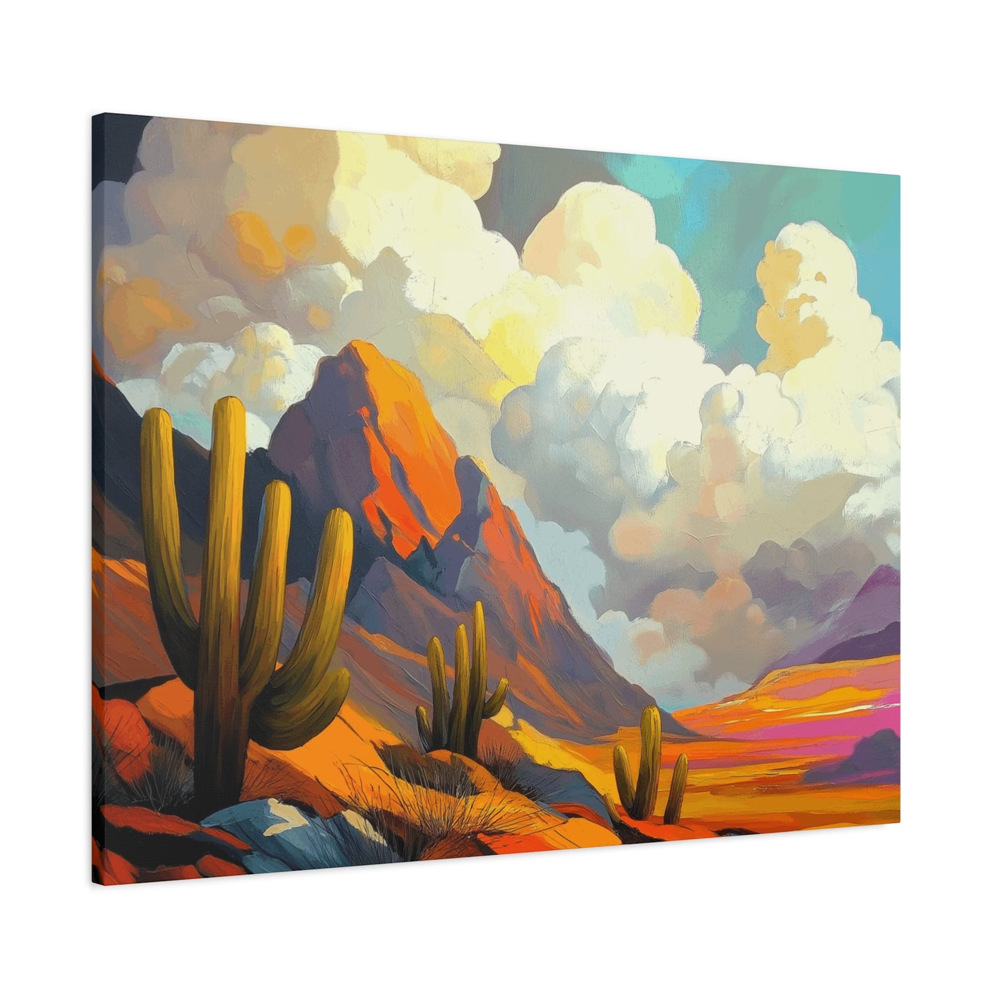 Desert Landscape Matte Canvas Wall Art