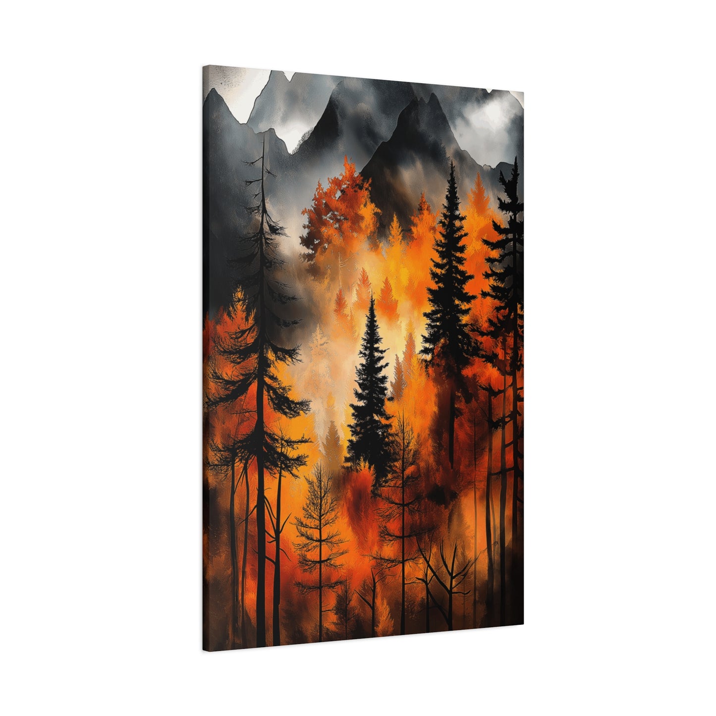 Autumn Forest Wall Art - Matte Stretched Canvas, 1.25" Deep