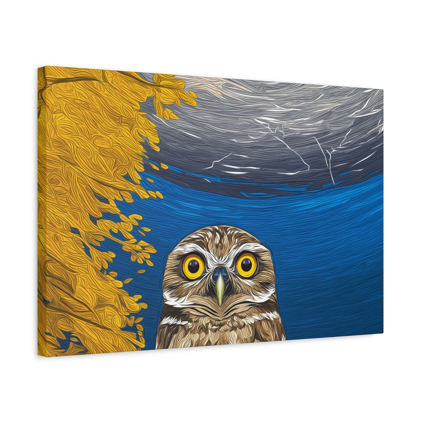 Canvas Print - NM Burrowing Owl in Tree