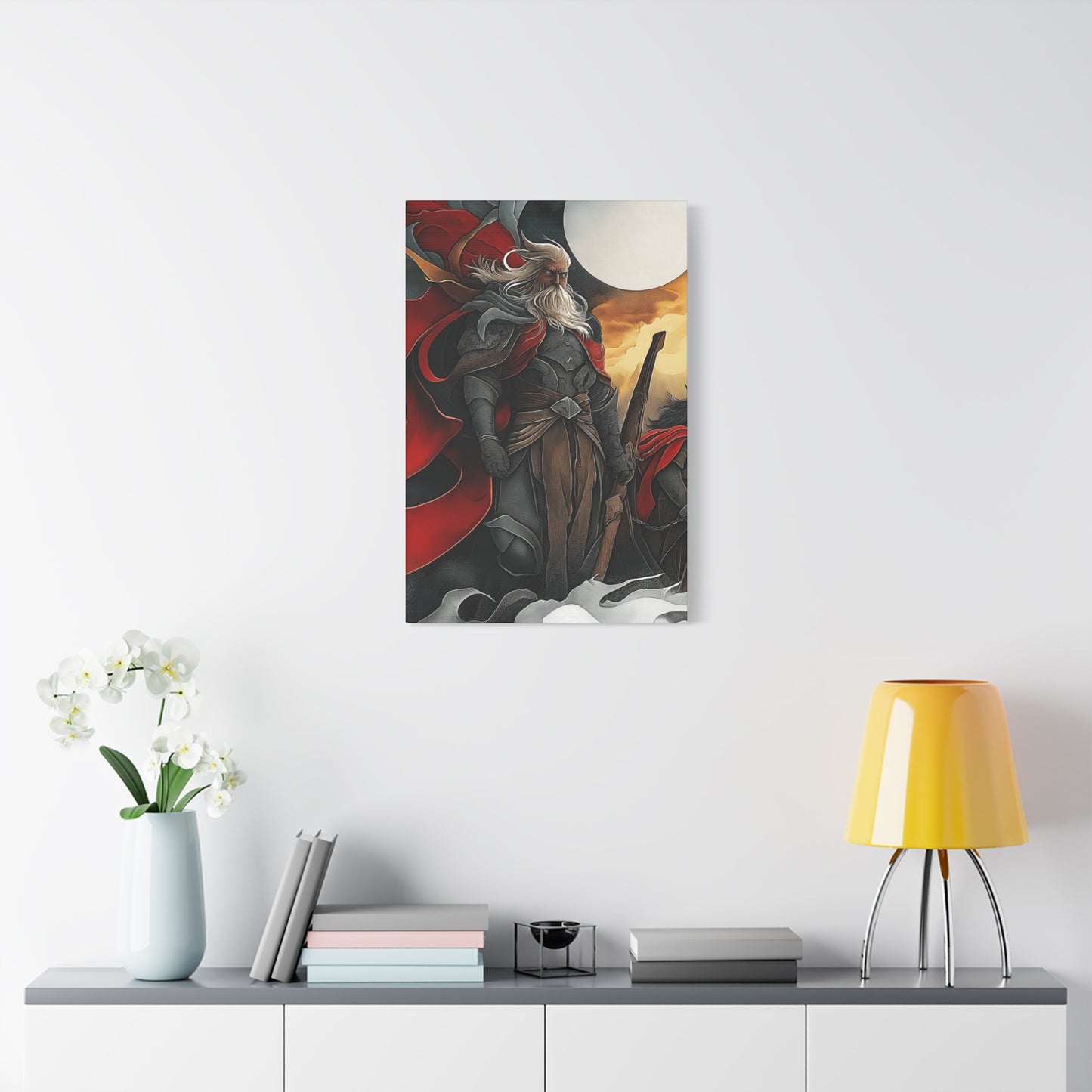 Epic Warrior Stretched Canvas Art - 1.25" Matte Wall Decor