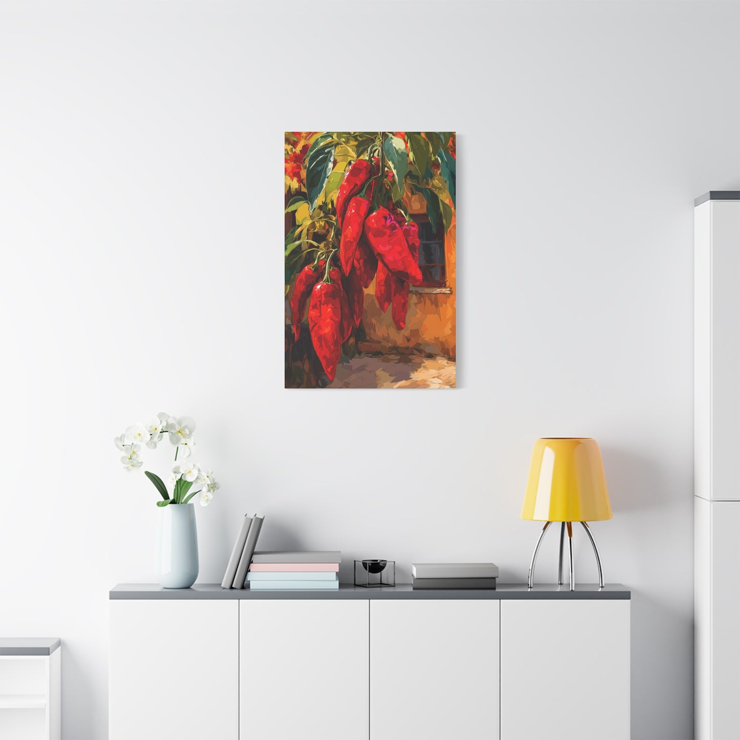 Canvas Wall Art - Red Chiles Casa Design