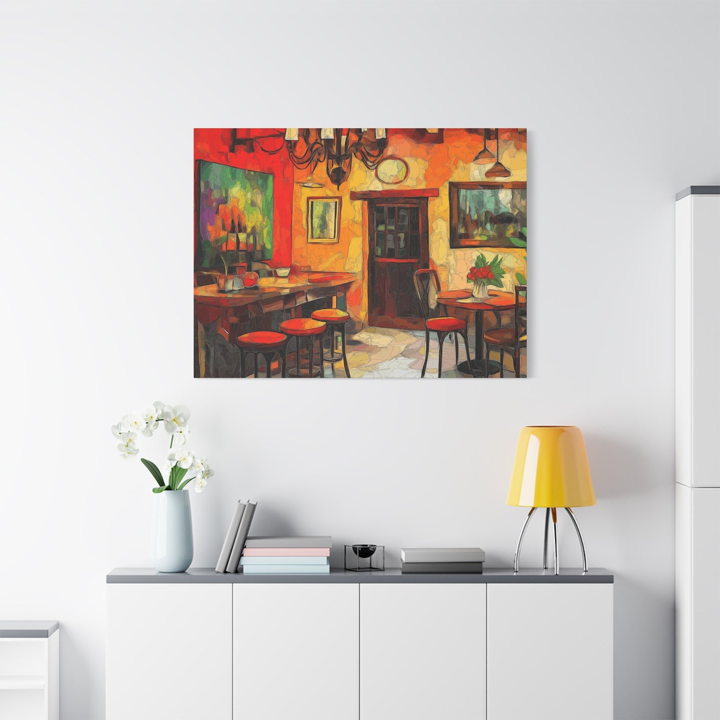 Vibrant Restaurant Canvas Wall Art - Colorful Decor for Dining Spaces