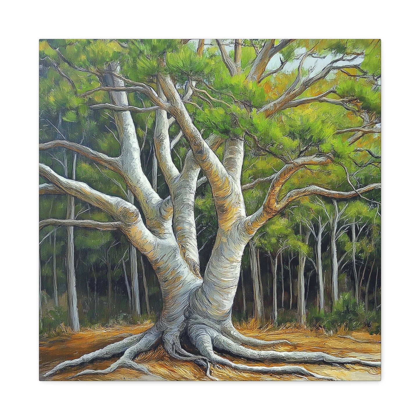 Canvas Wall Art - Pondering Pine Tree VI