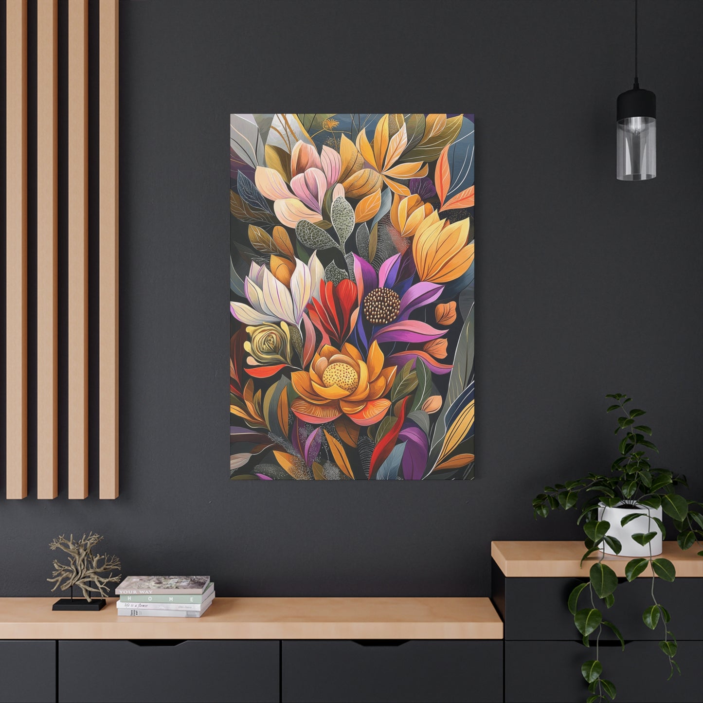Canvas Art - Amazing Brilliant Flowers