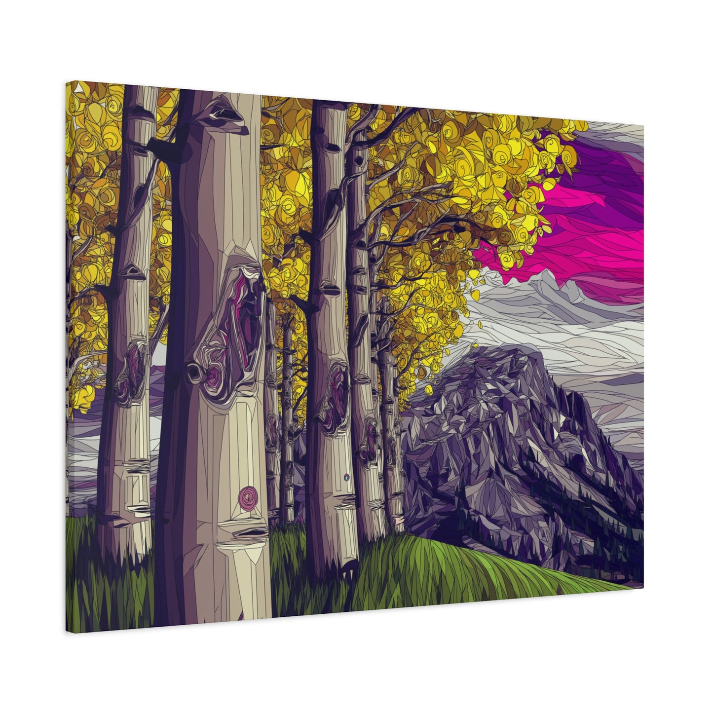 Canvas Print - Aspen Bolder Trees