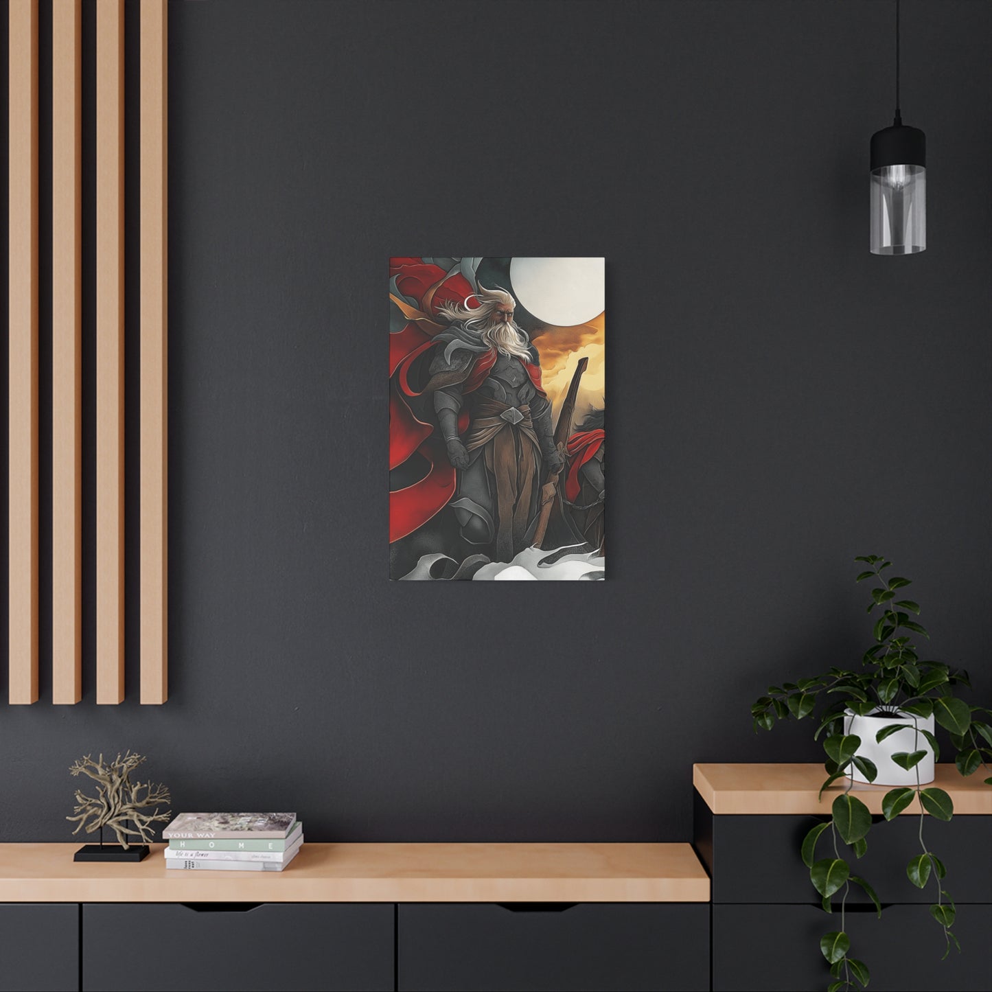 Epic Warrior Stretched Canvas Art - 1.25" Matte Wall Decor