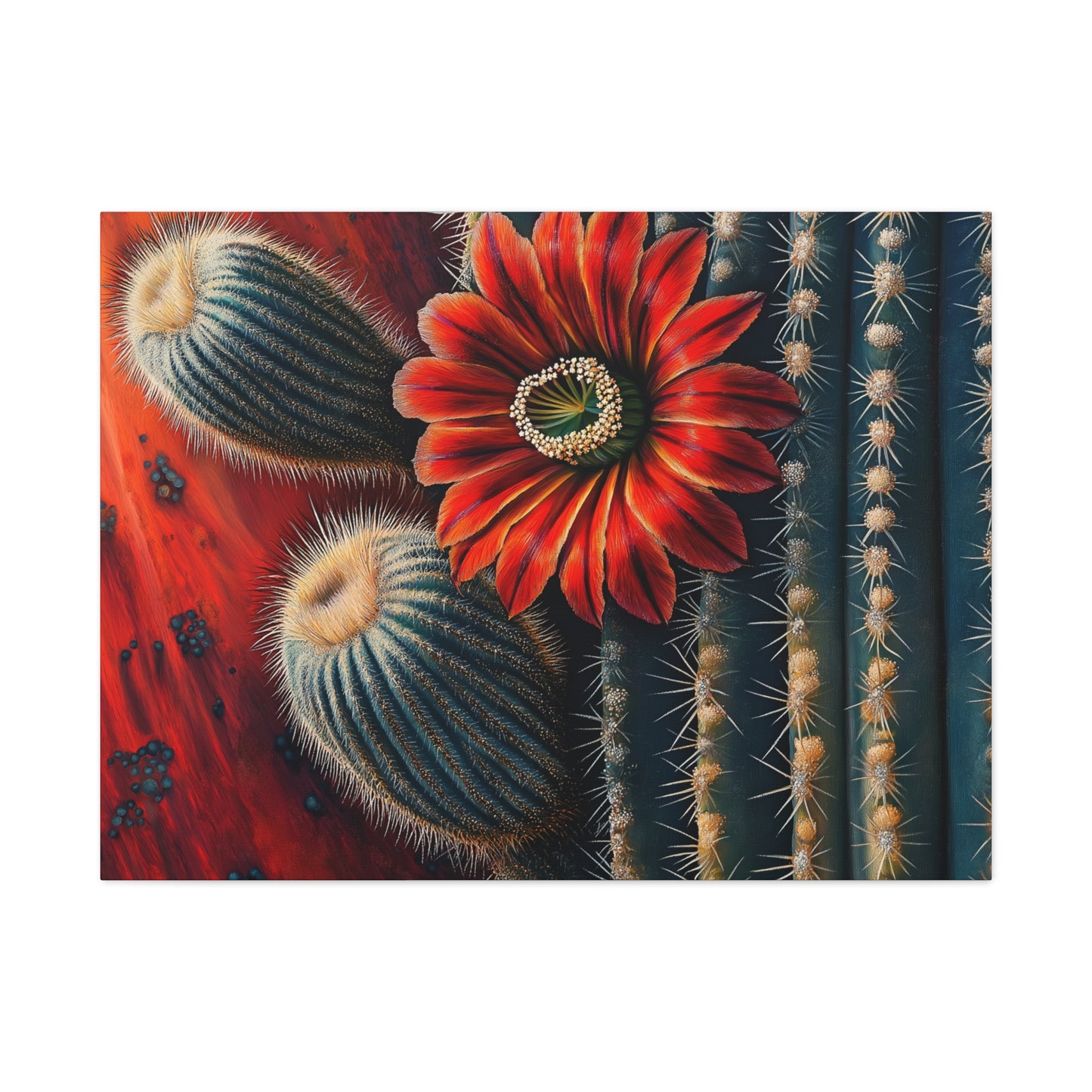 Canvas Print Santa Fe Bold Cactus Flower
