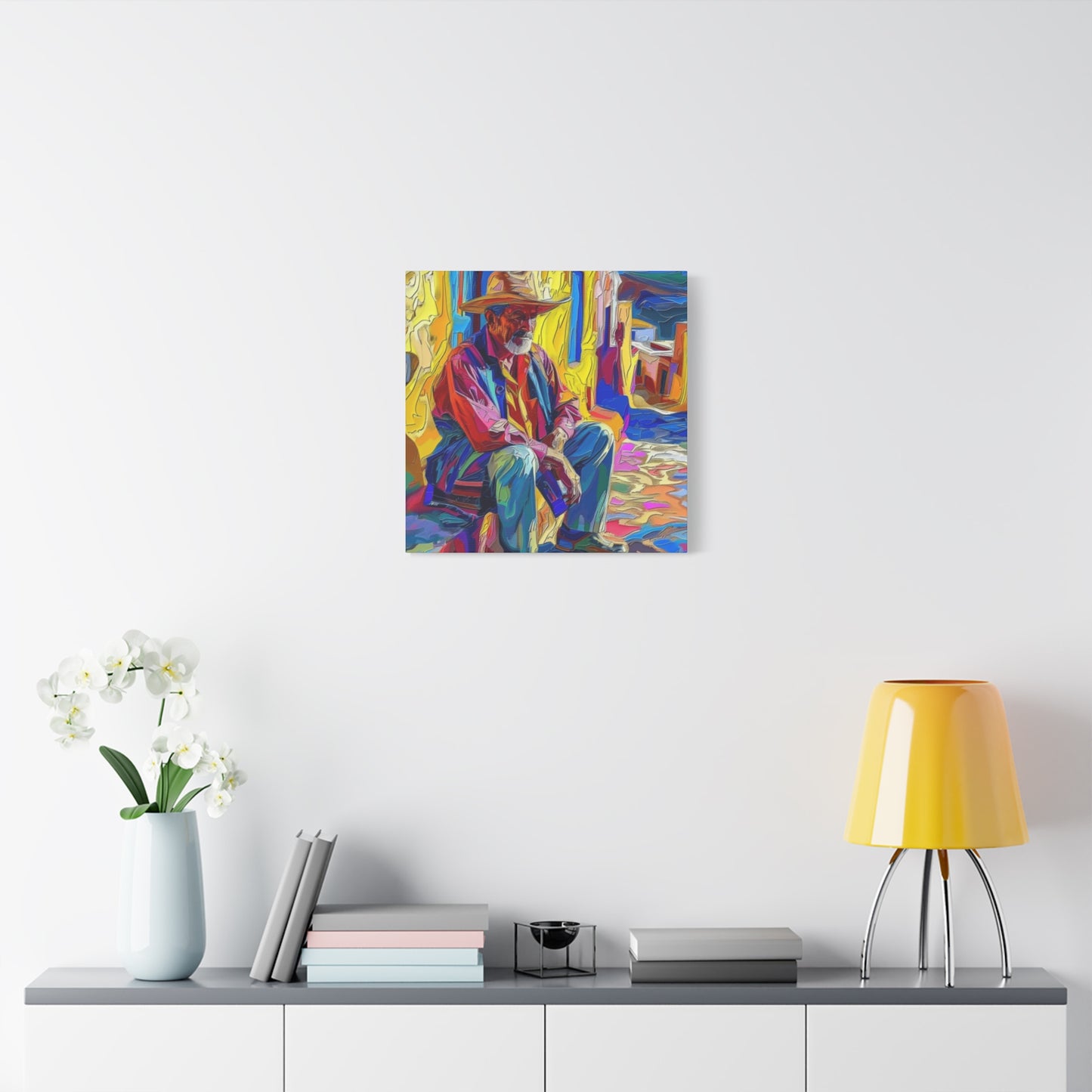 Canvas Wall Art - Man in Street Design