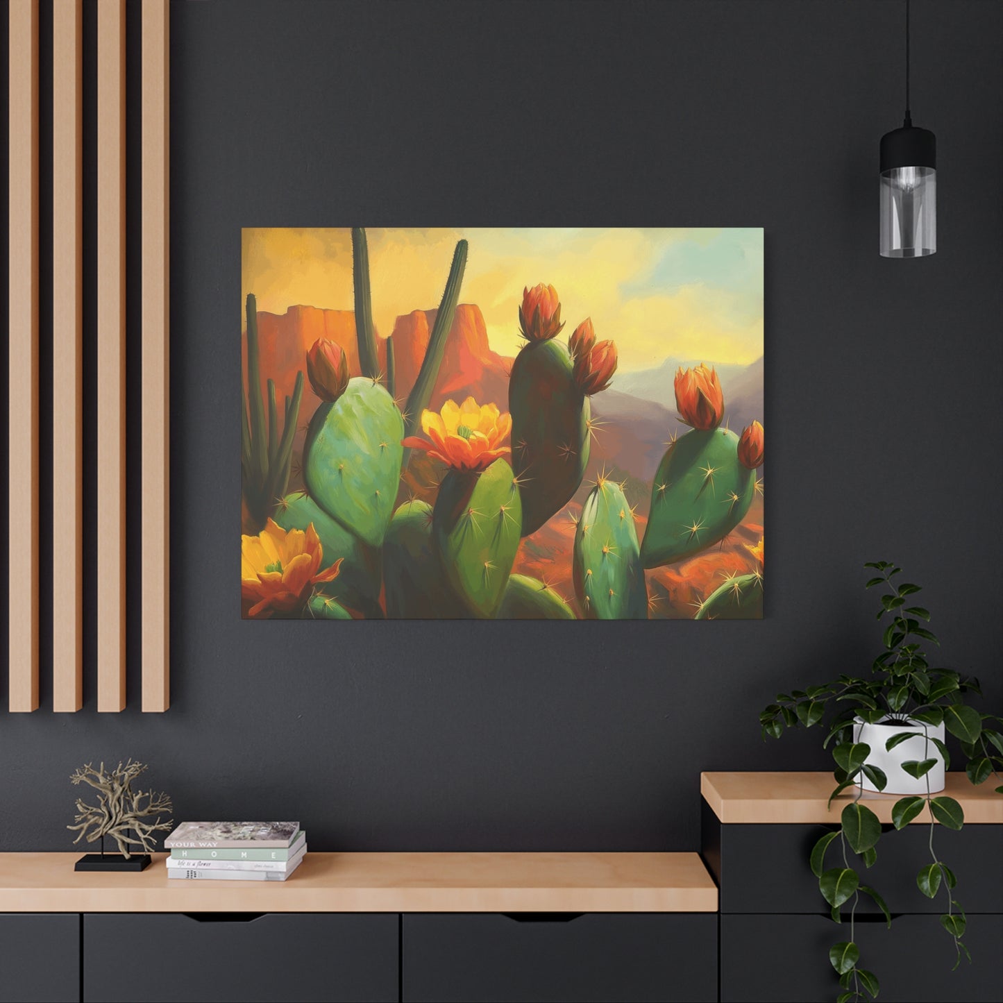 Desert Cactus Canvas Print