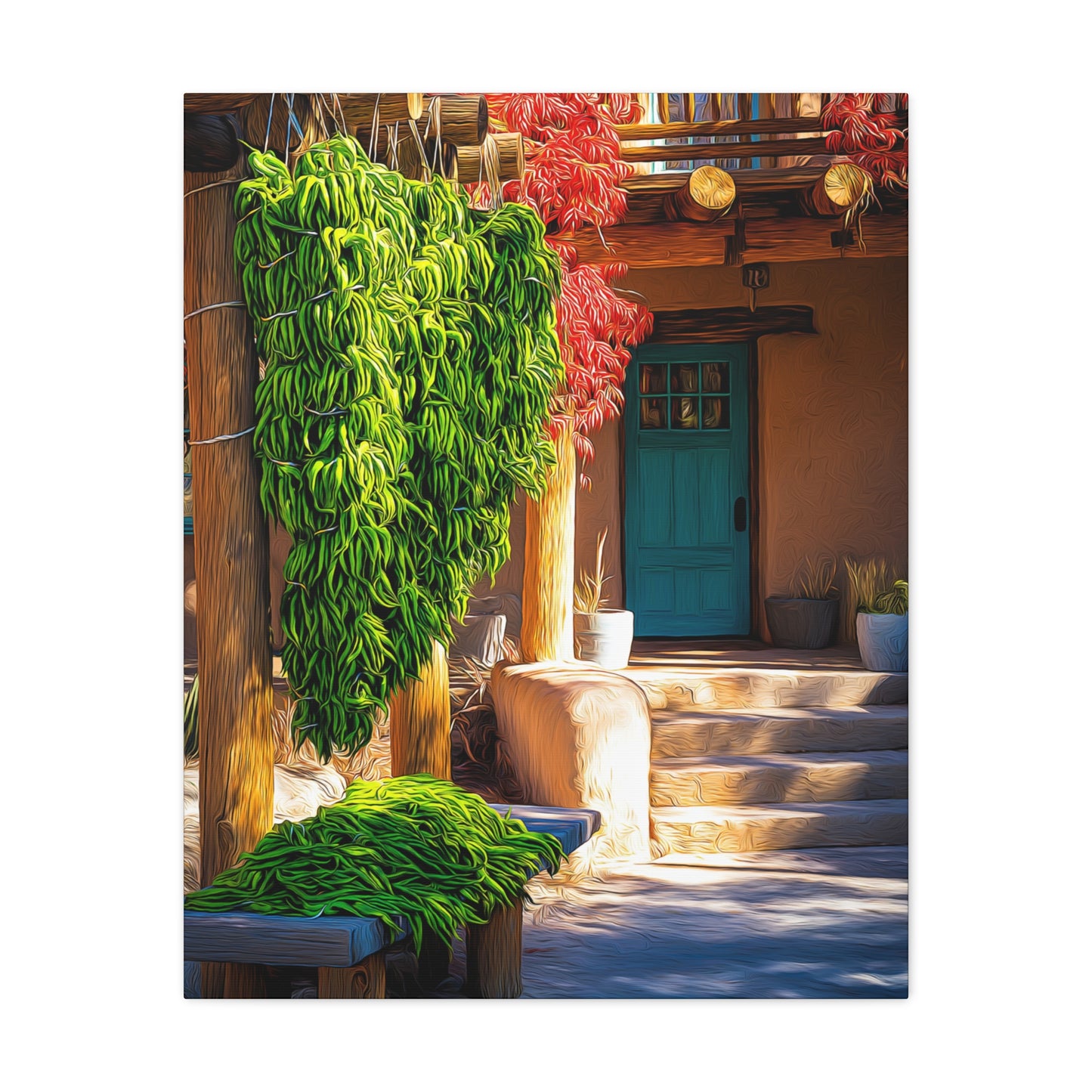 Canvas Wall Art - Green Green Chile Gem