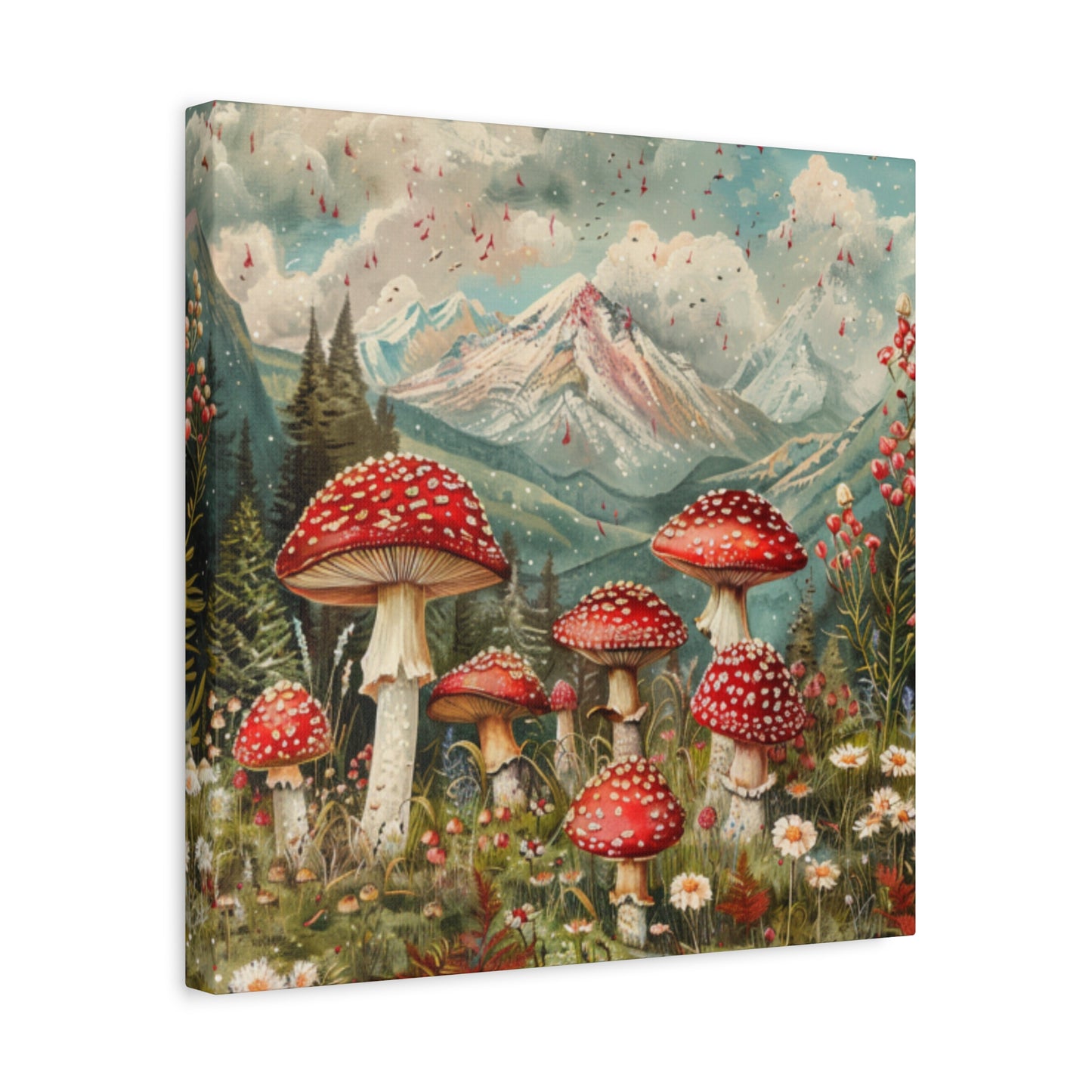 Canvas Print - Rocky Mountain Mushroom Rain