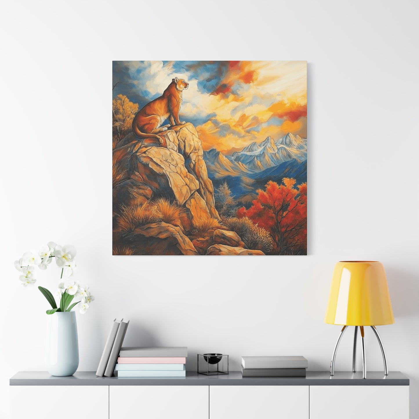 Majestic Lion Canvas Art - Vibrant Nature Wall Decor