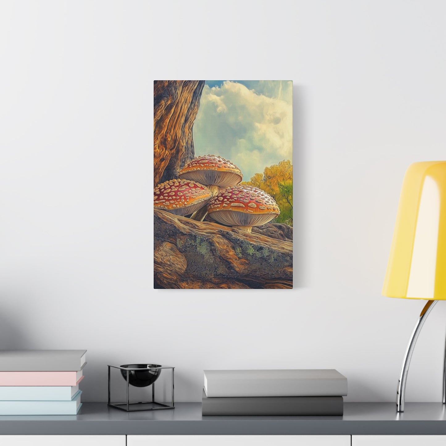 Canvas Print - Red Cap Mushroom Air