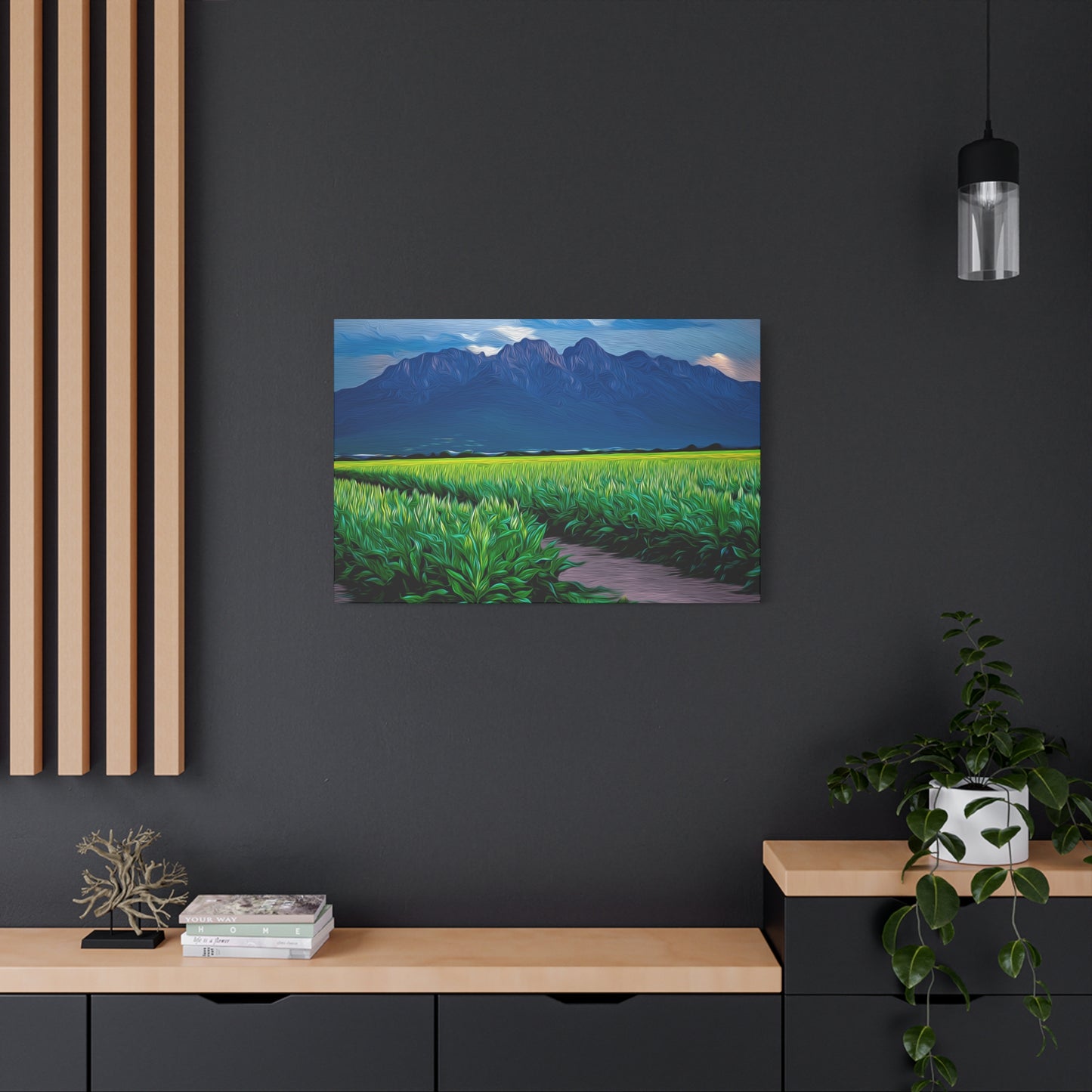 Canvas Print - Organ Mountains and Chile Field
