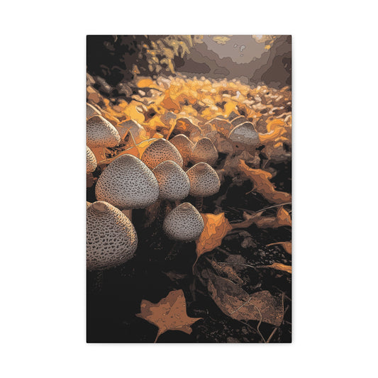 Canvas Print - Golden Colorado Mushrooms