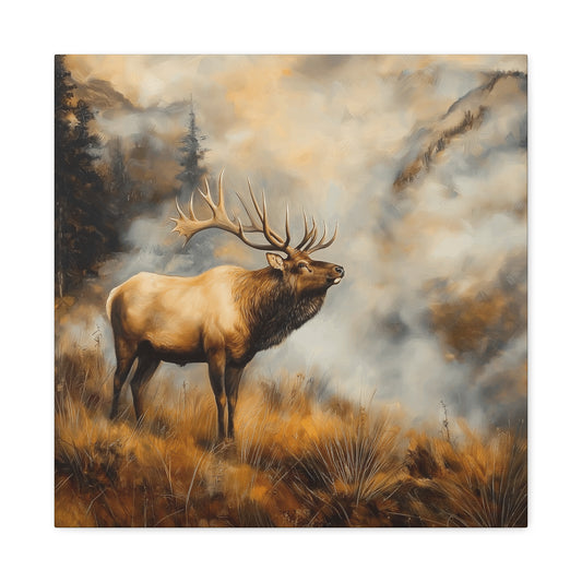 Majestic Elk Canvas Wall Art - Nature Inspired Home Decor