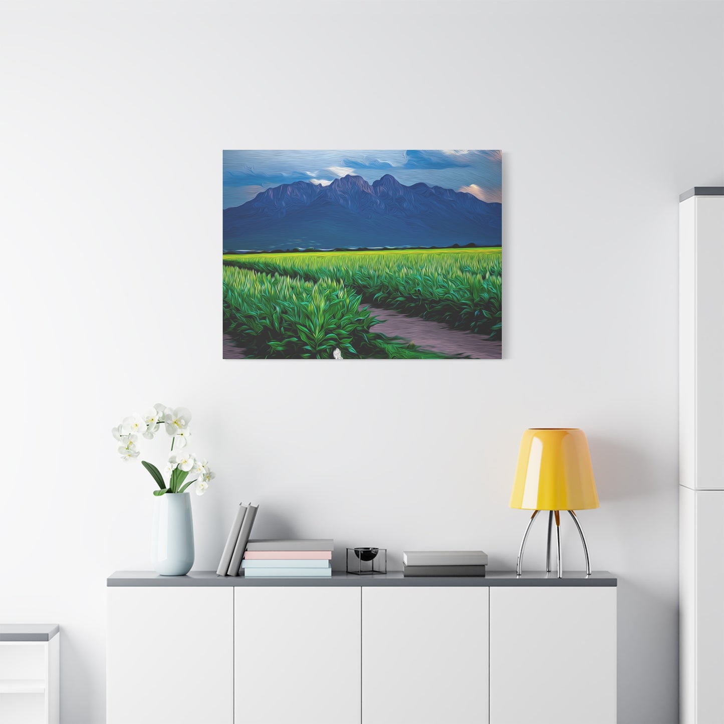 Canvas Print - Organ Mountains and Chile Field