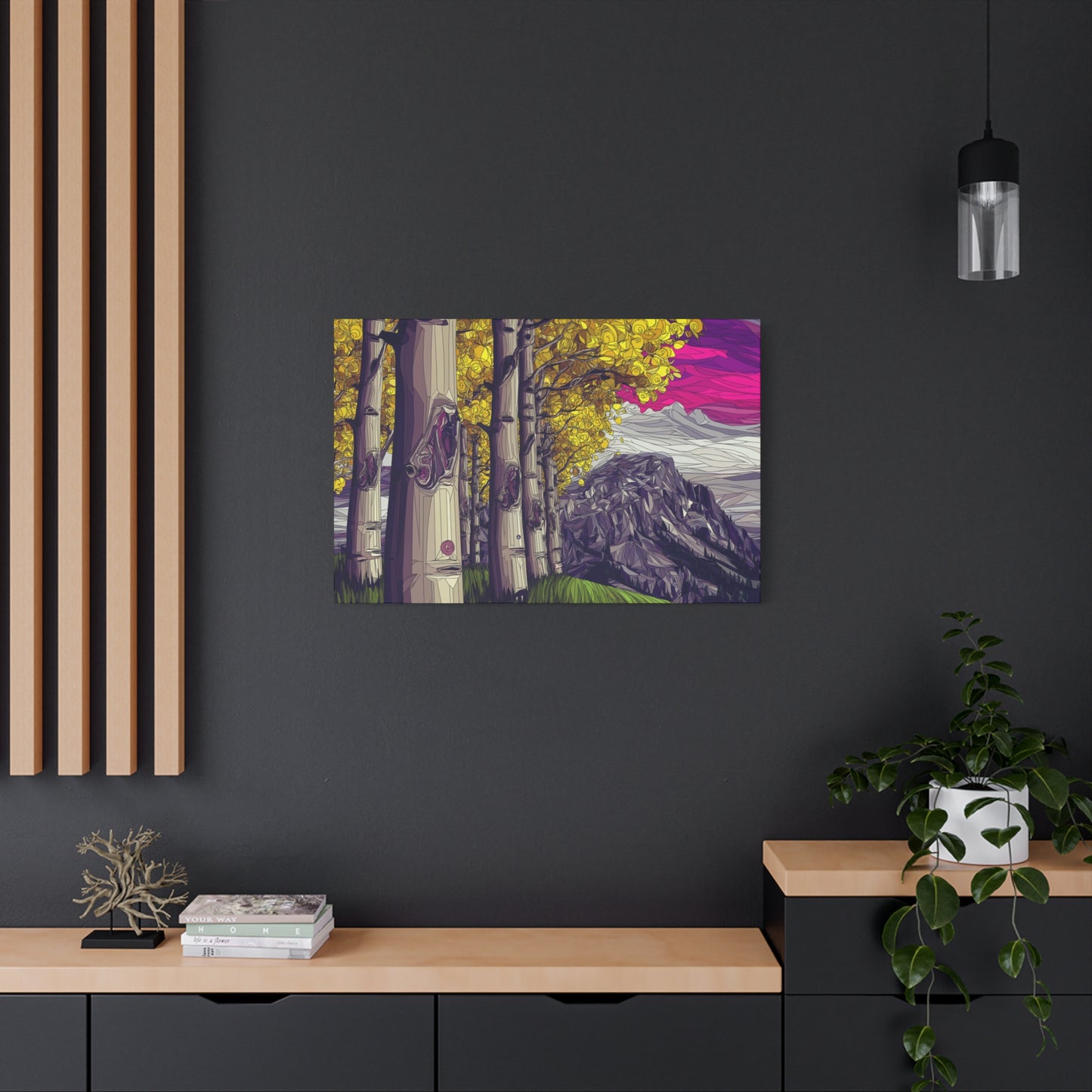 Canvas Print - Aspen Bolder Trees