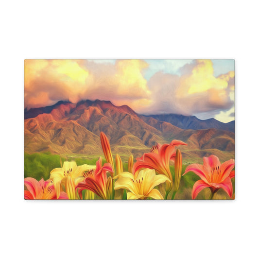 Canvas Print - SF Lillies at Dawn V4