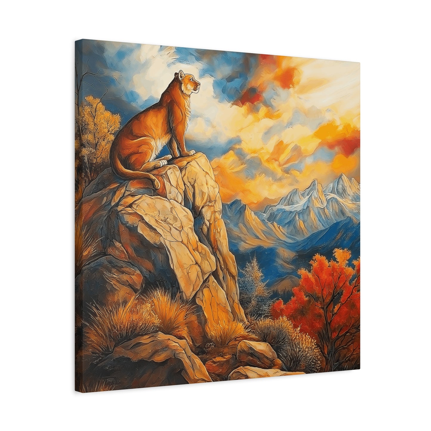 Majestic Lion Canvas Art - Vibrant Nature Wall Decor