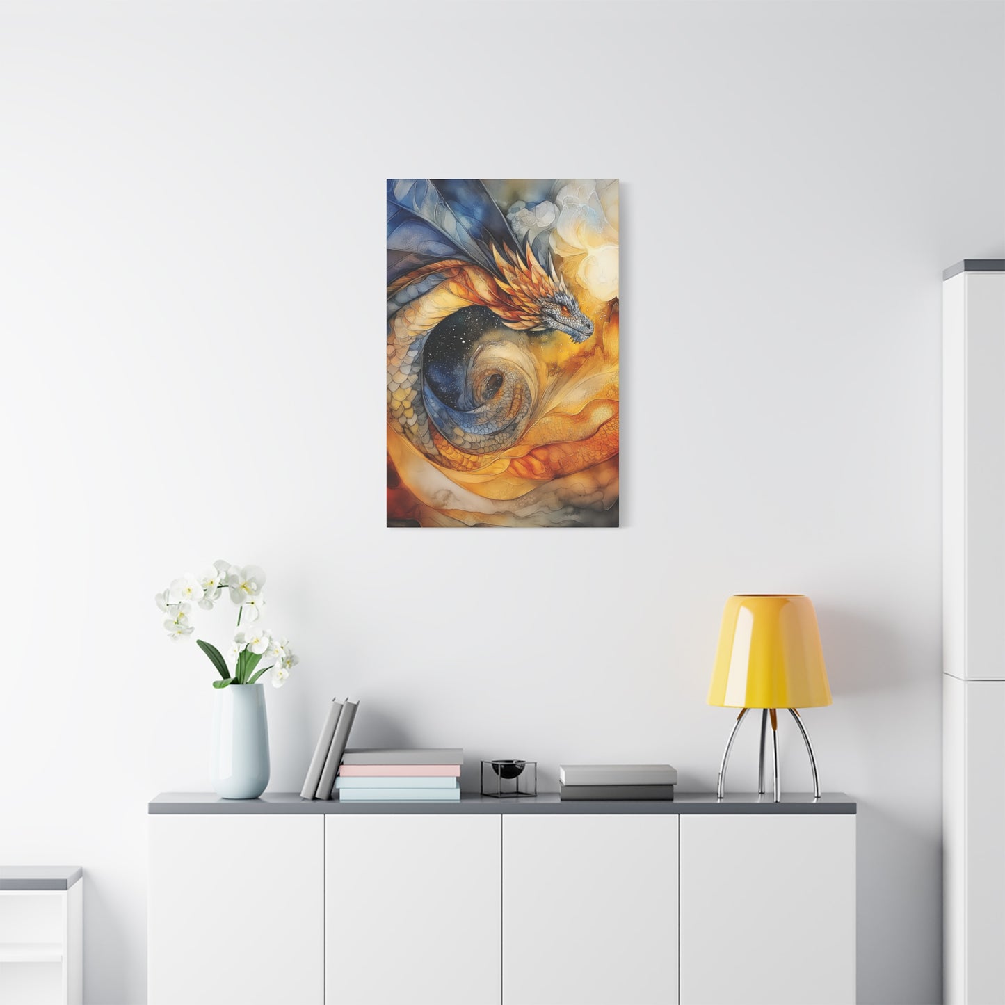 Majestic Dragon Art Canvas - Vibrant Fantasy Wall Decor