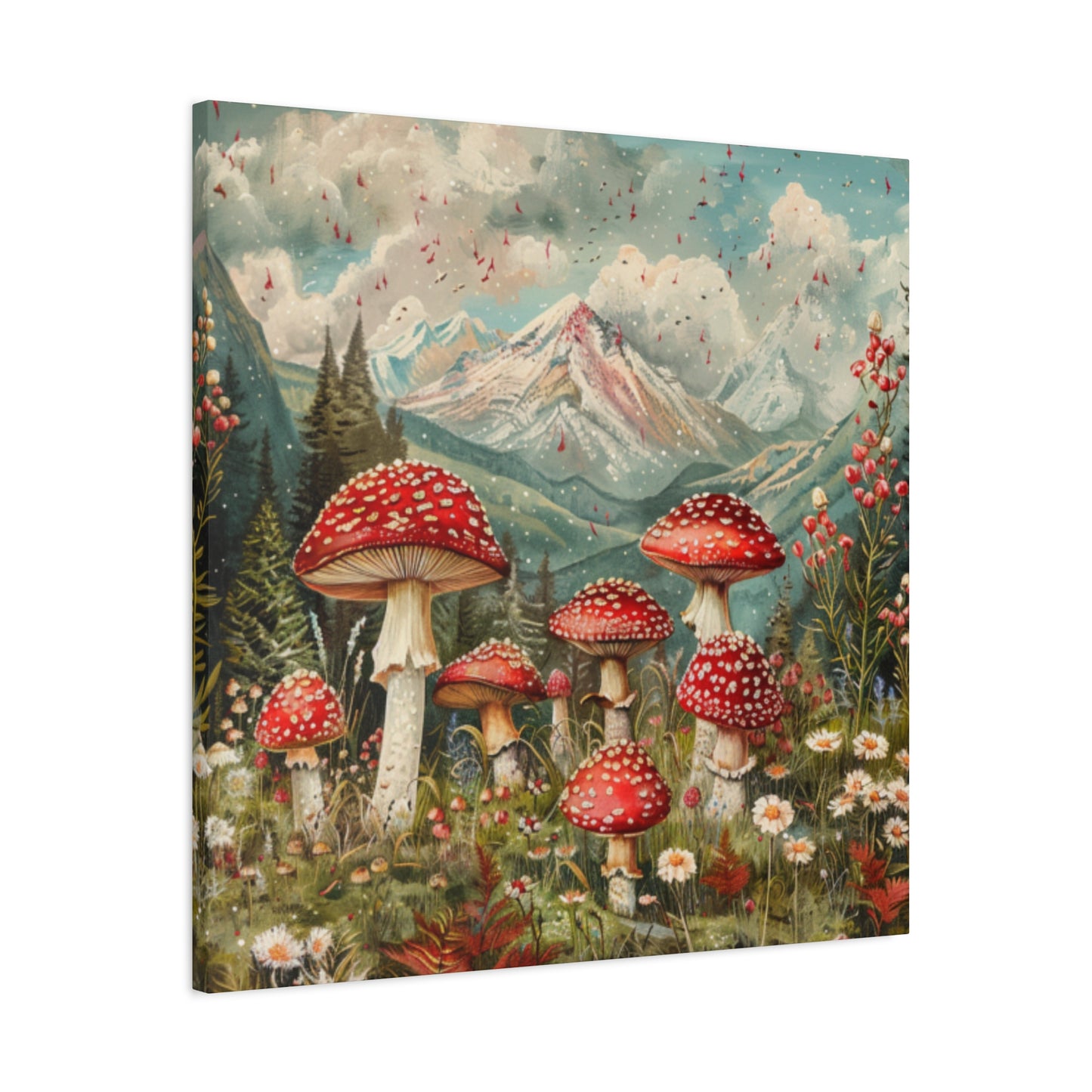 Canvas Print - Rocky Mountain Mushroom Rain