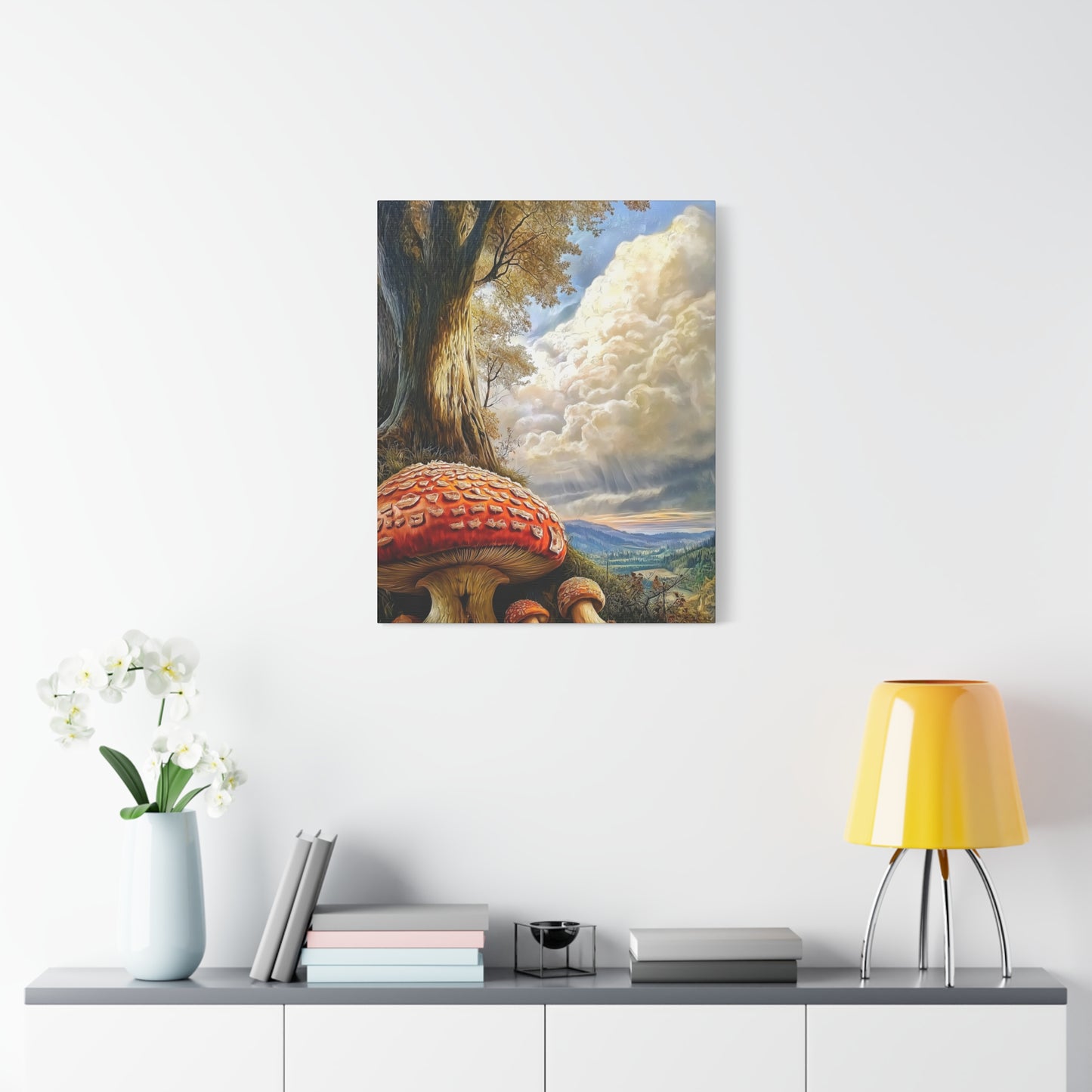 Canvas Print - Giant Red Mushroom in Rockies
