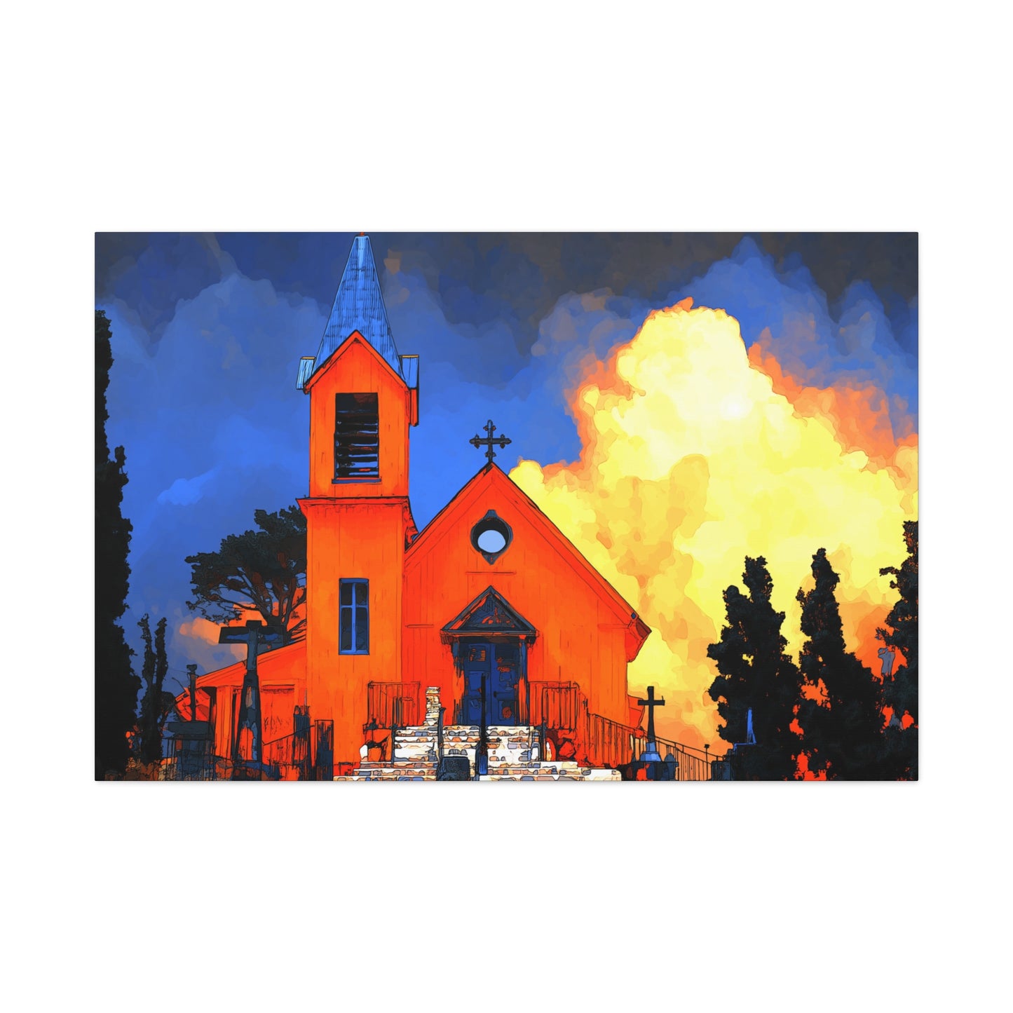 Canvas Print Santa Fe Mission
