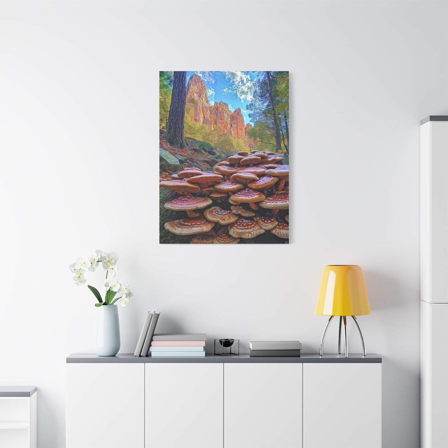 Canvas Print - Forest Mushrooms in the Rockies Two