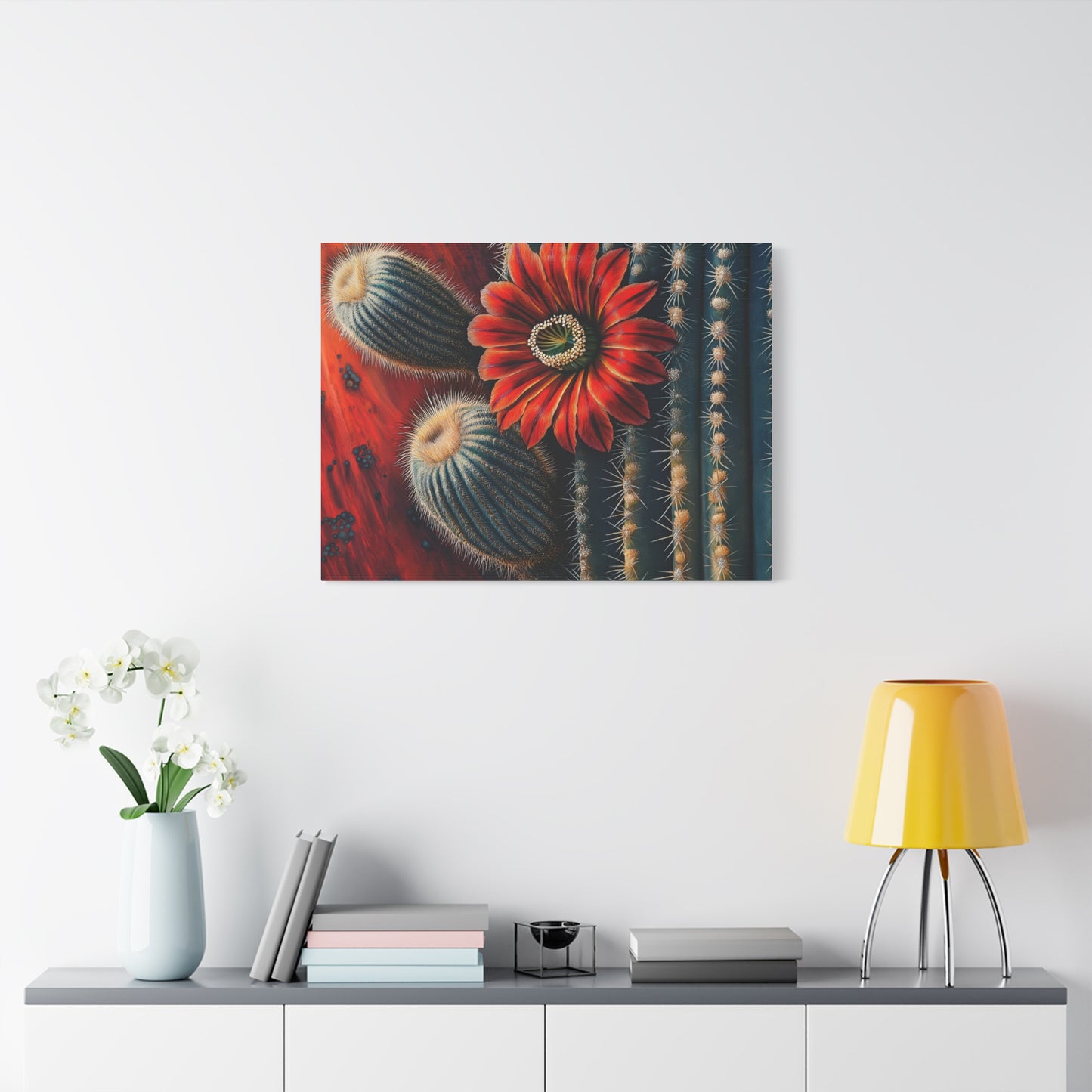 Canvas Print Santa Fe Bold Cactus Flower