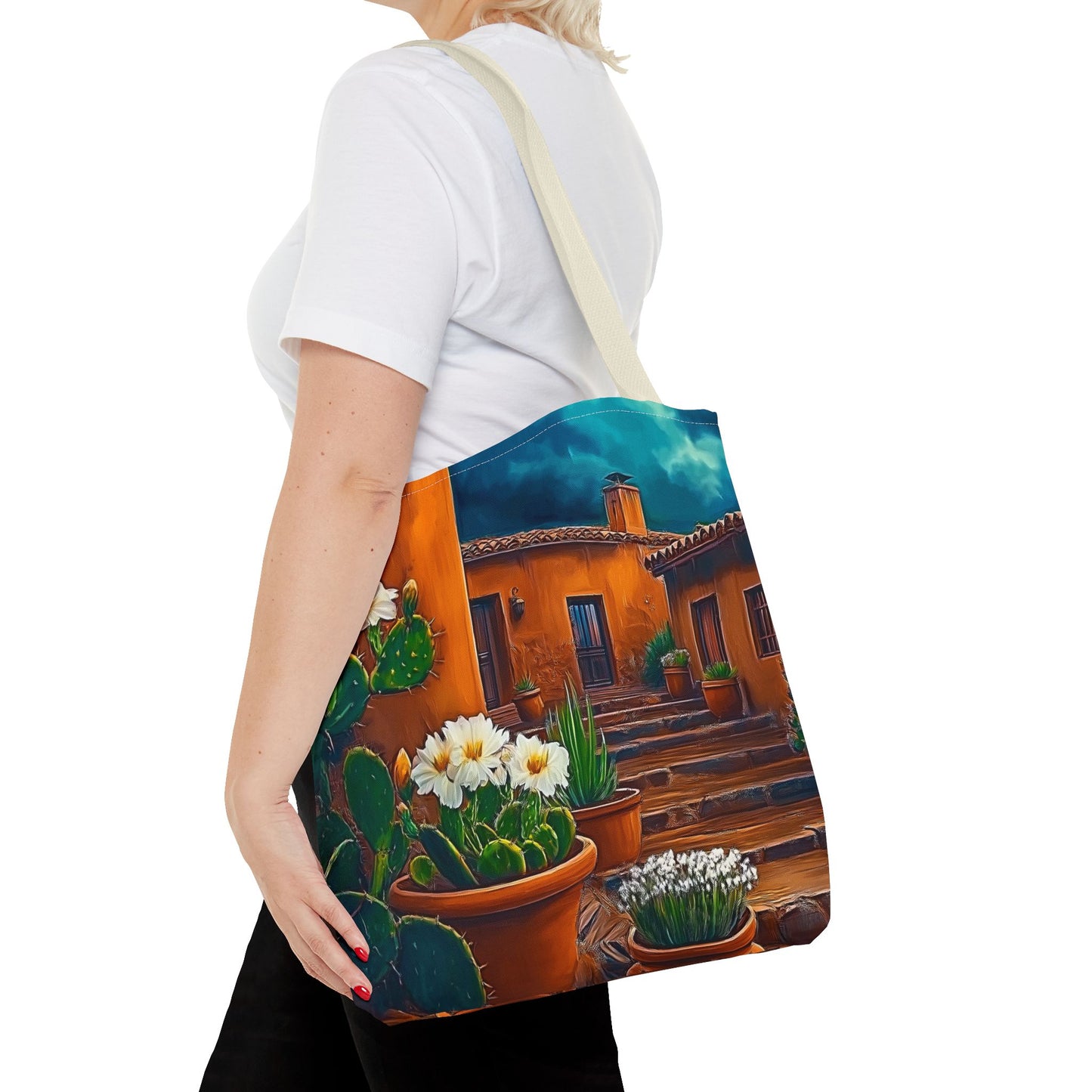 Vibrant Floral Tote Bag, Flower Print Satchel, Eco-Friendly Shopping Bag, Travel Companion, Unique Gift for Nature Lovers