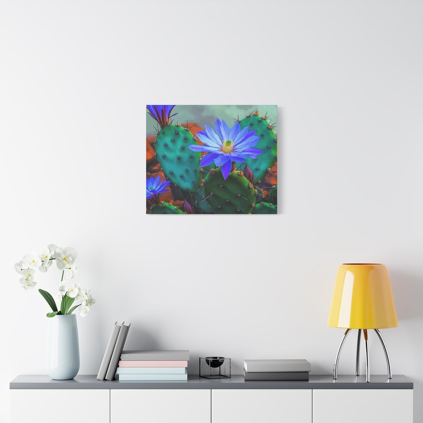 Vibrant Cactus Flower Canvas Art