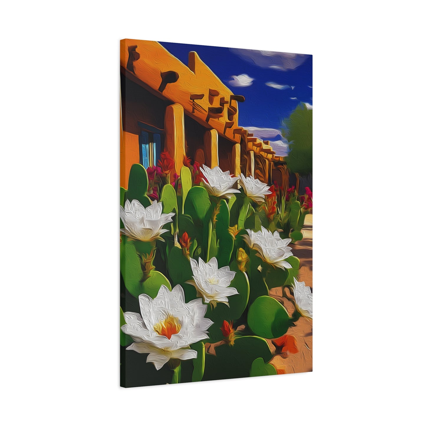Canvas Wall Art - Cacti Blooming Beauty
