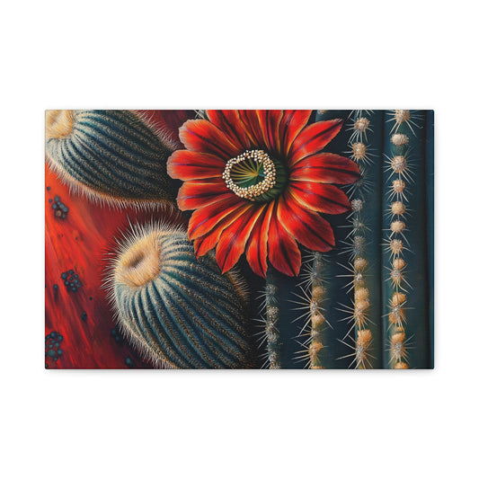 Canvas Print Santa Fe Bold Cactus Flower