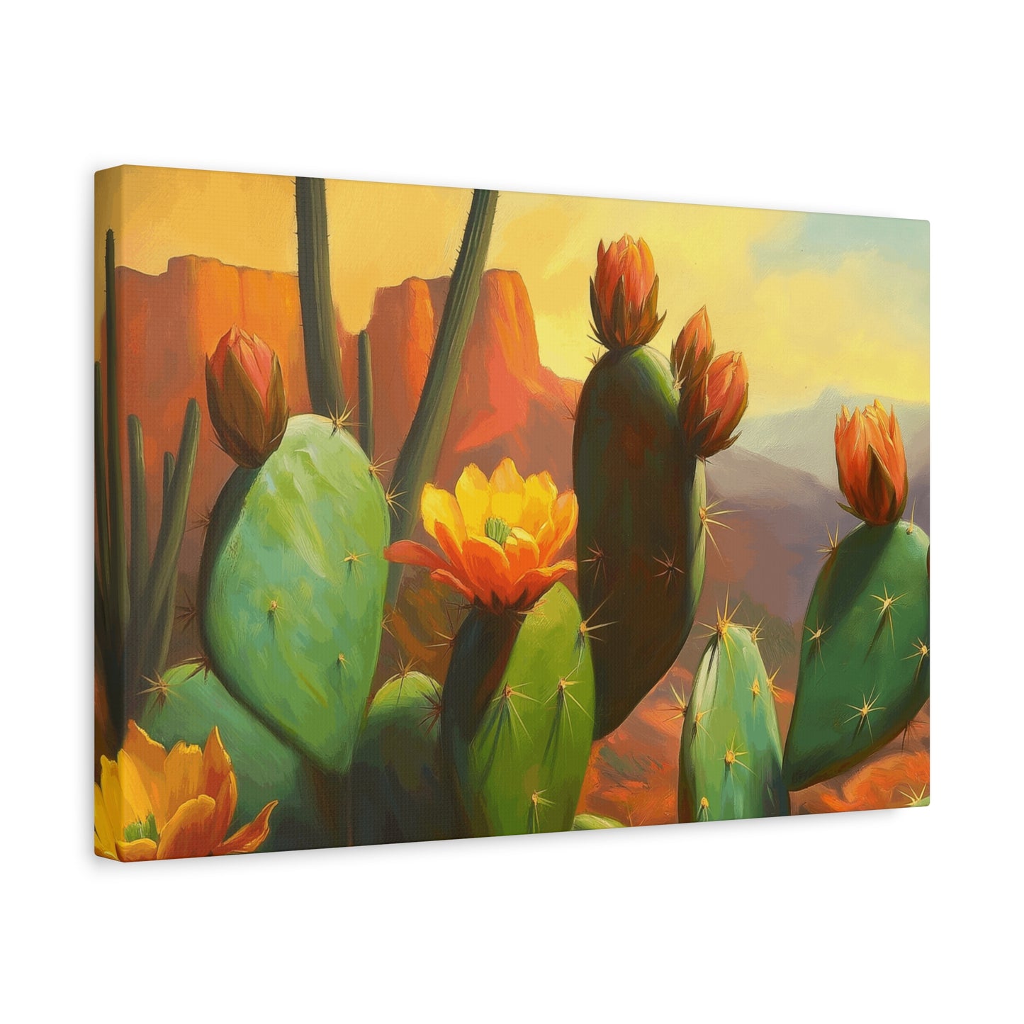 Desert Cactus Canvas Print