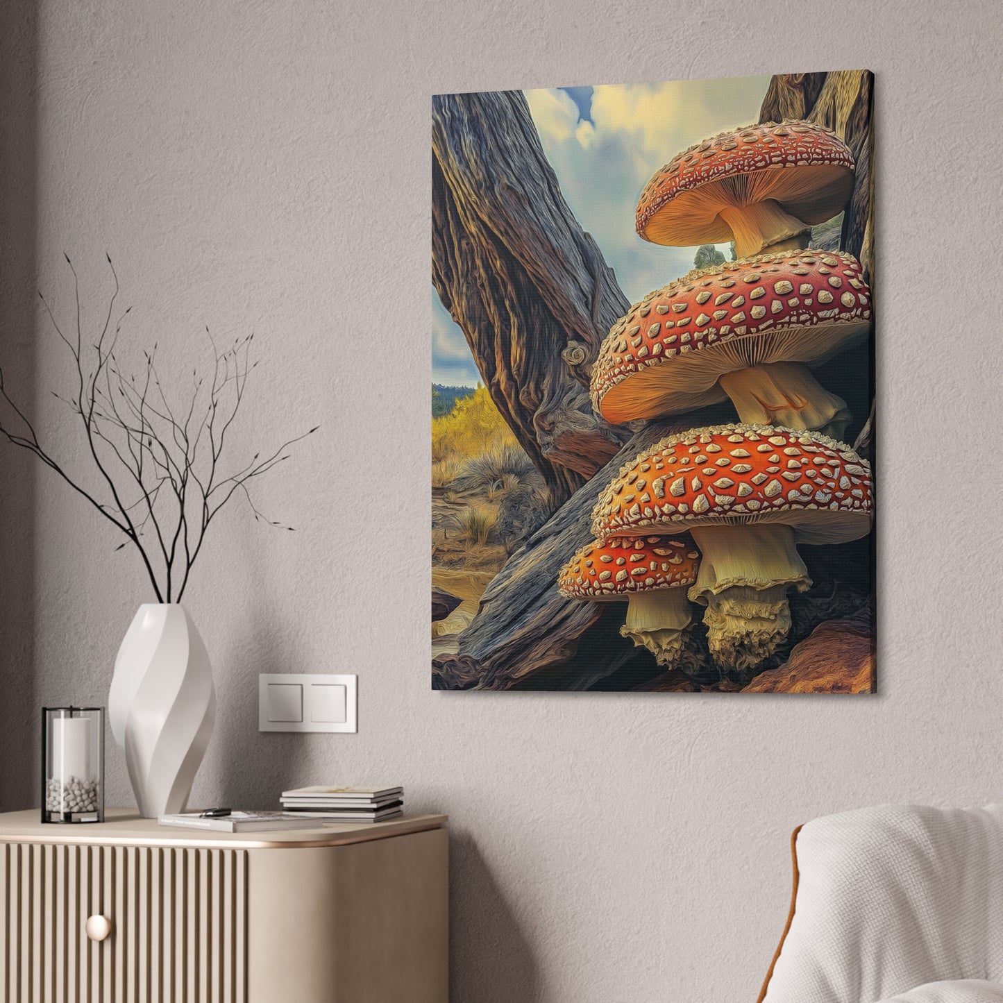 Wall Art - Mountain High Mushroom 1.5 inch depth