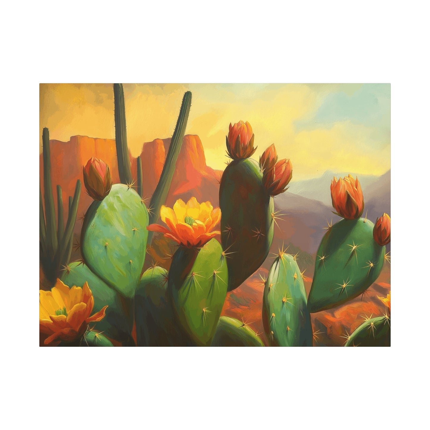 Desert Cactus Canvas Print