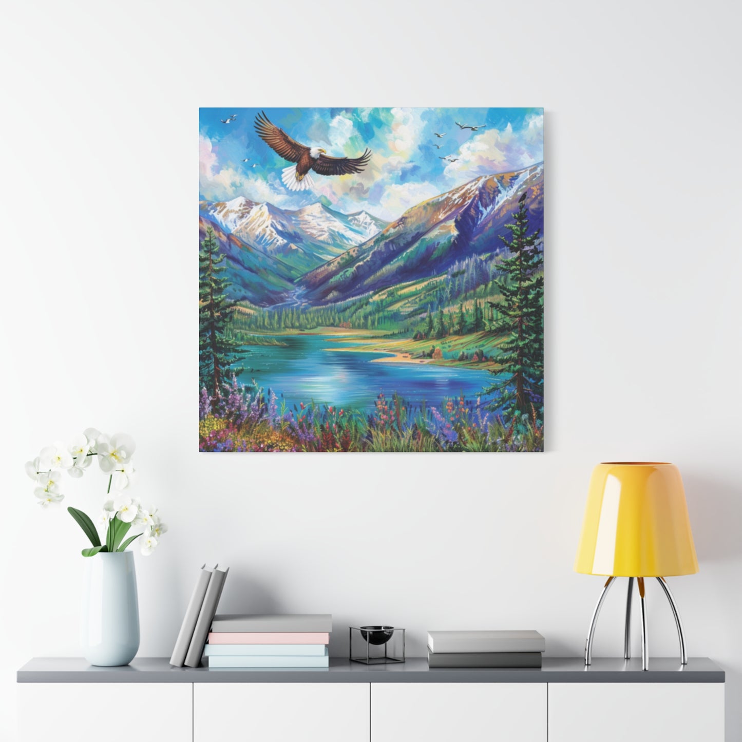 Canvas Print Beautiful Lake Vallecito