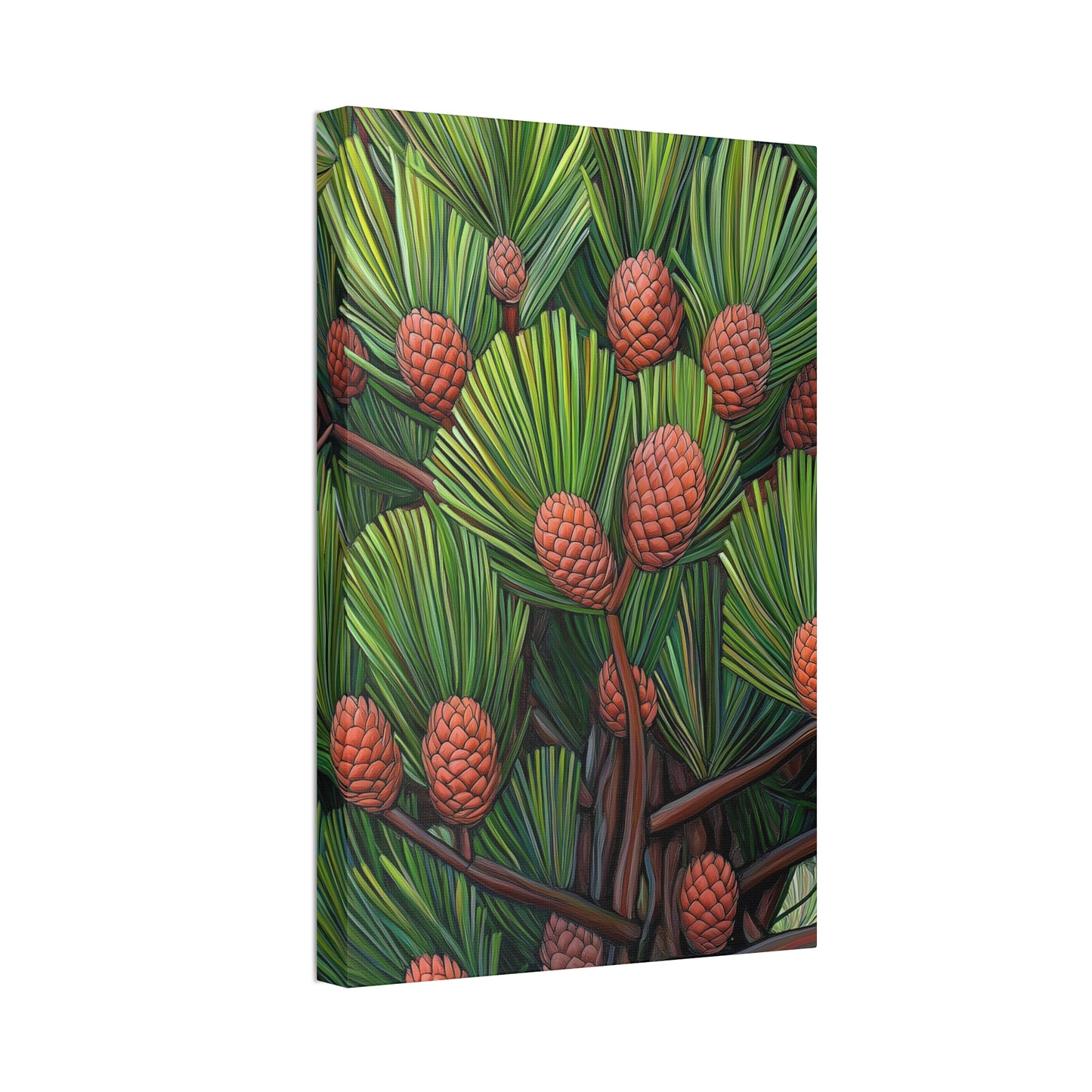 Canvas Wall Art - Pine Cones Growing