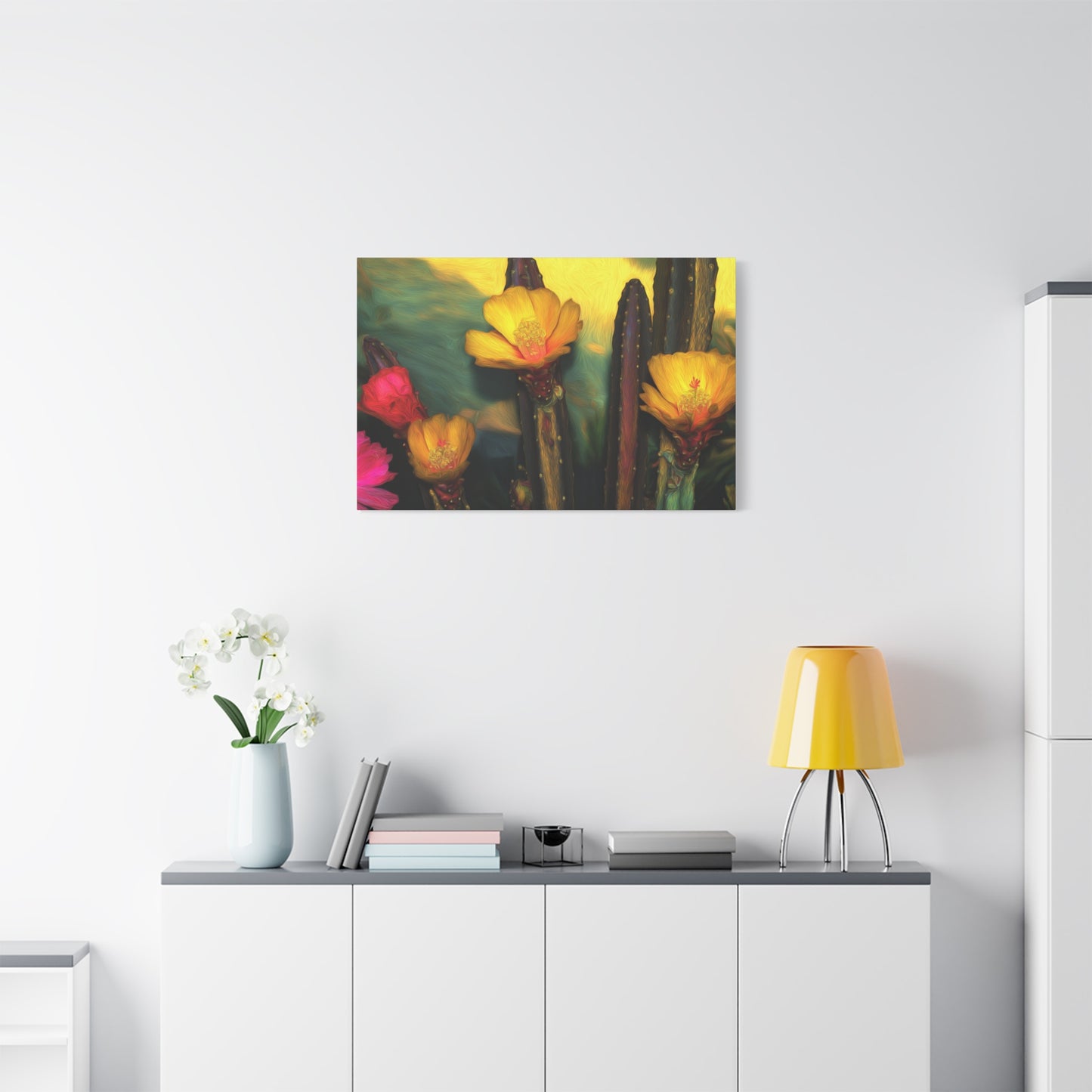Canvas Print - Cacti Bold Flowers SFC