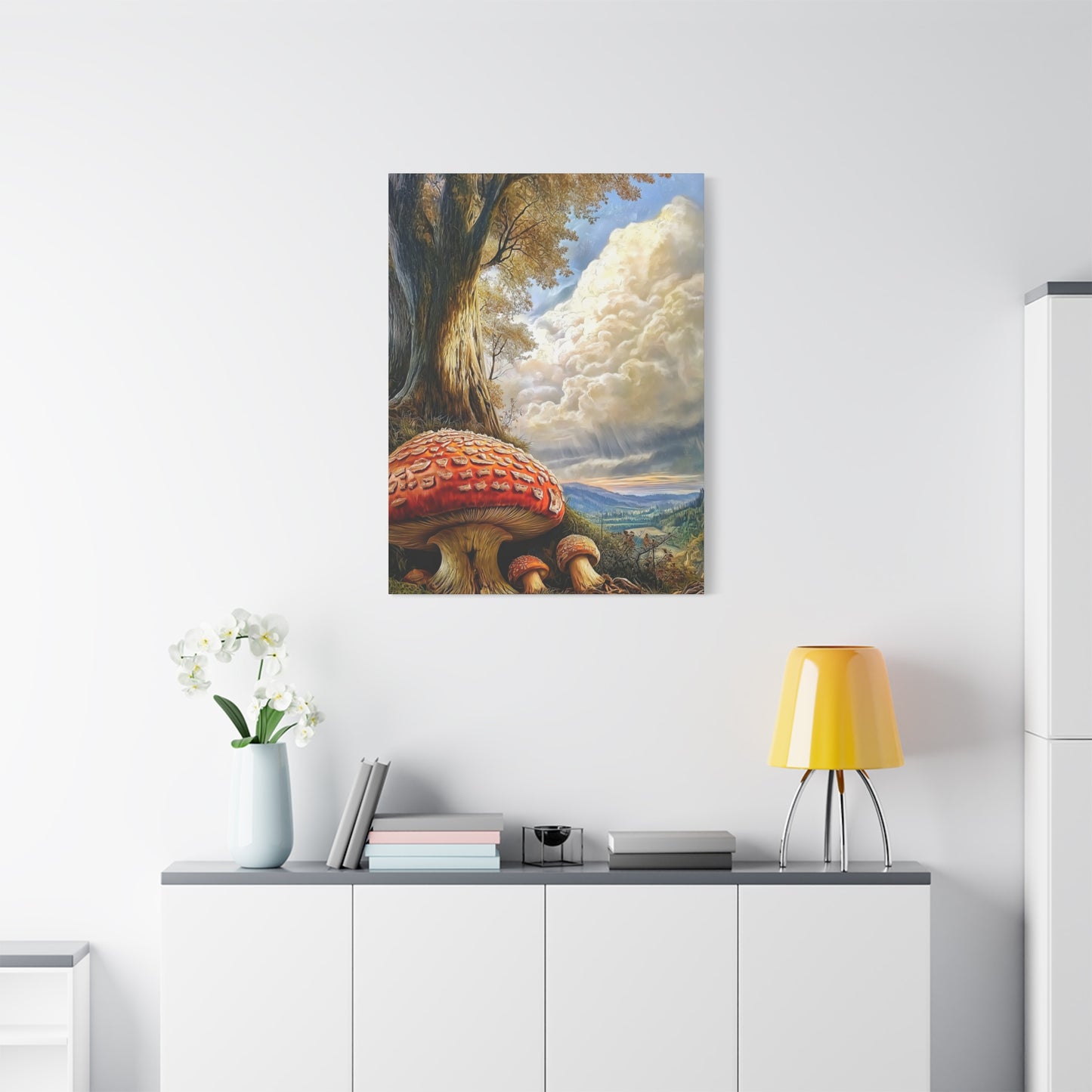 Canvas Print - Giant Red Mushroom in Rockies