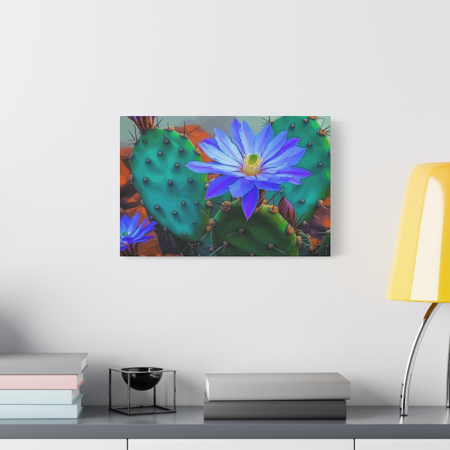 Vibrant Cactus Flower Canvas Art