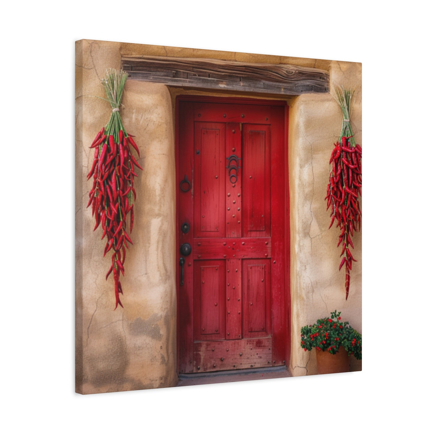 Canvas Wall Art Santa Fe Red Door