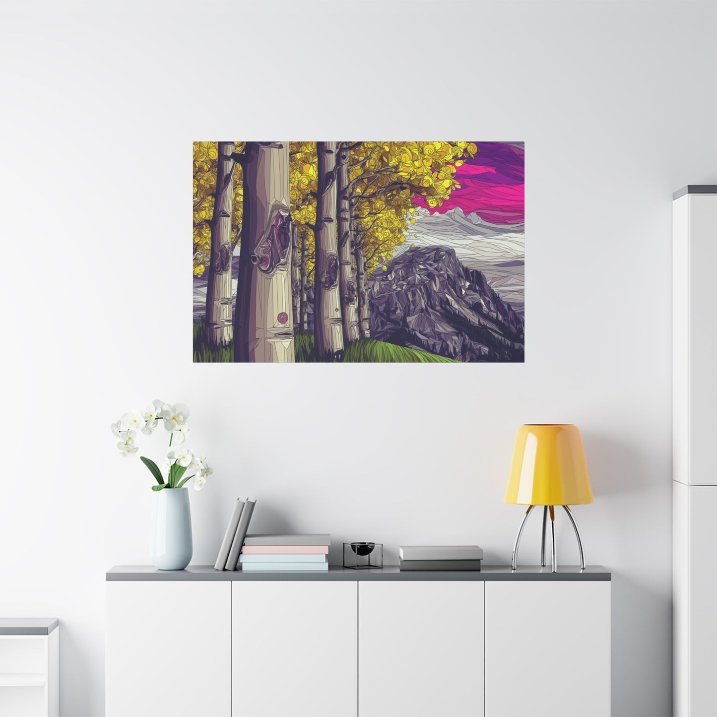 Canvas Print - Aspen Bolder Trees
